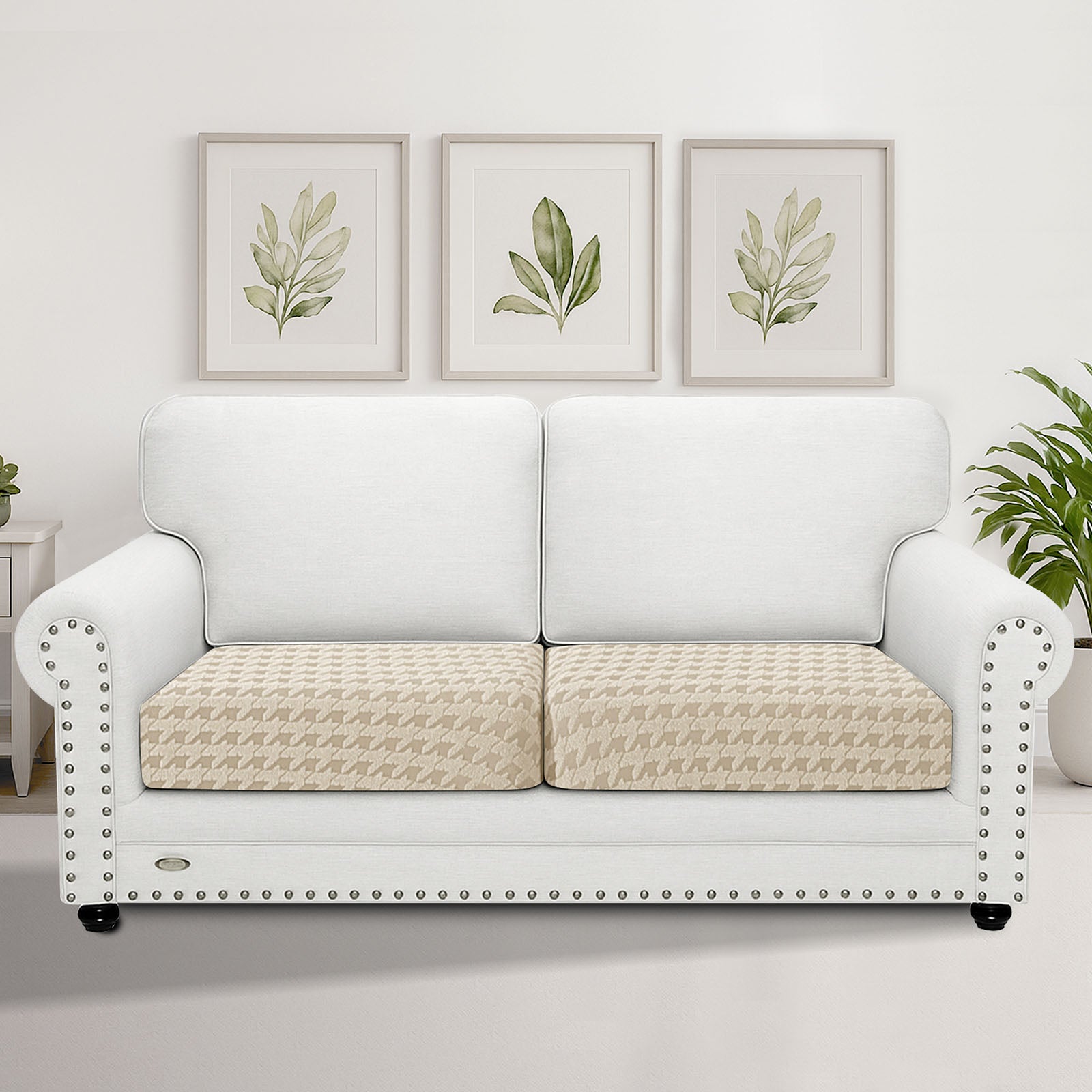 Ystyle 2-Piece Stretch Sofa Seat Cover 1 Seater New Pattern-YSTYLE