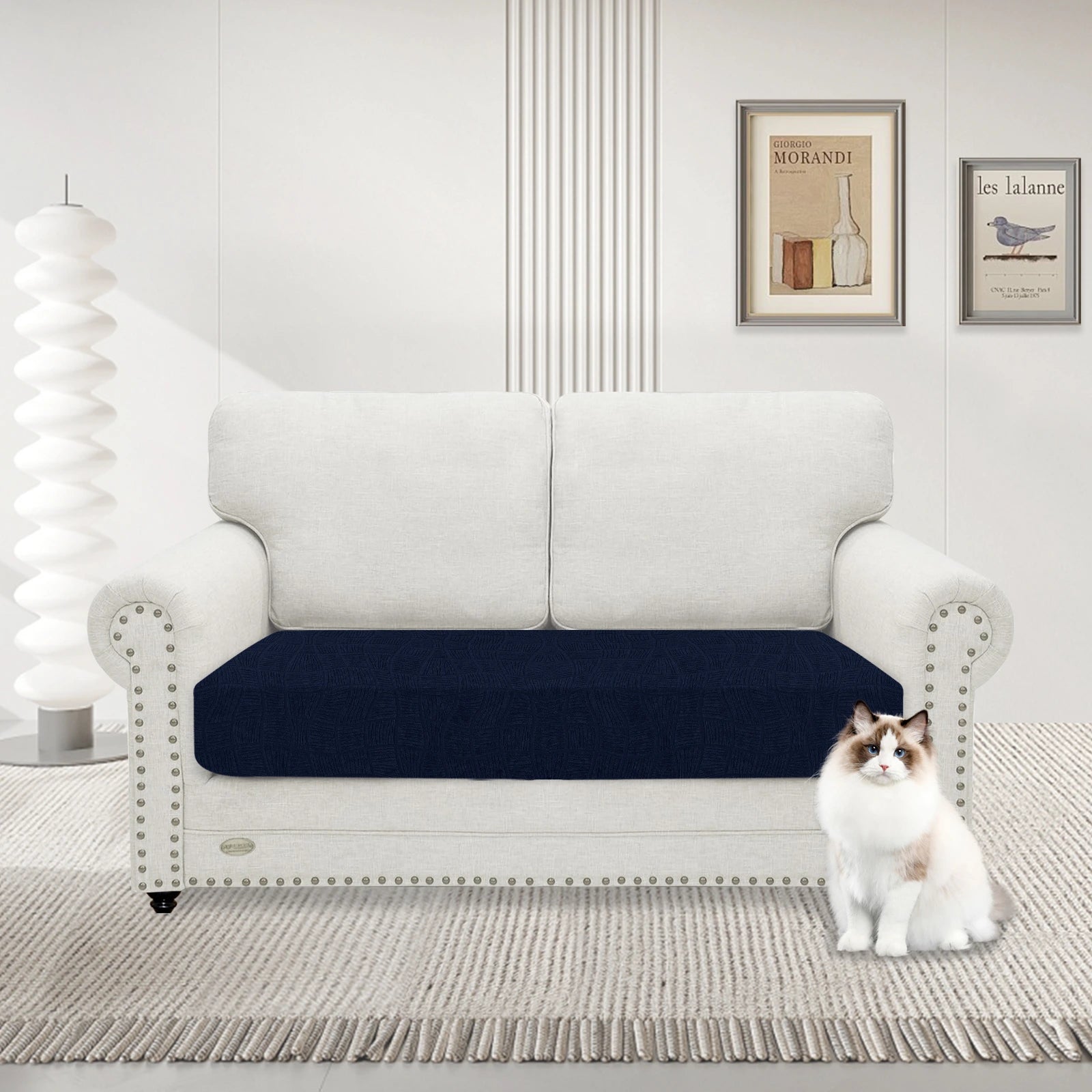 YSTYLE Waterproof Stretch Sofa Seat Cover 2 Seater Geometric-YSTYLE