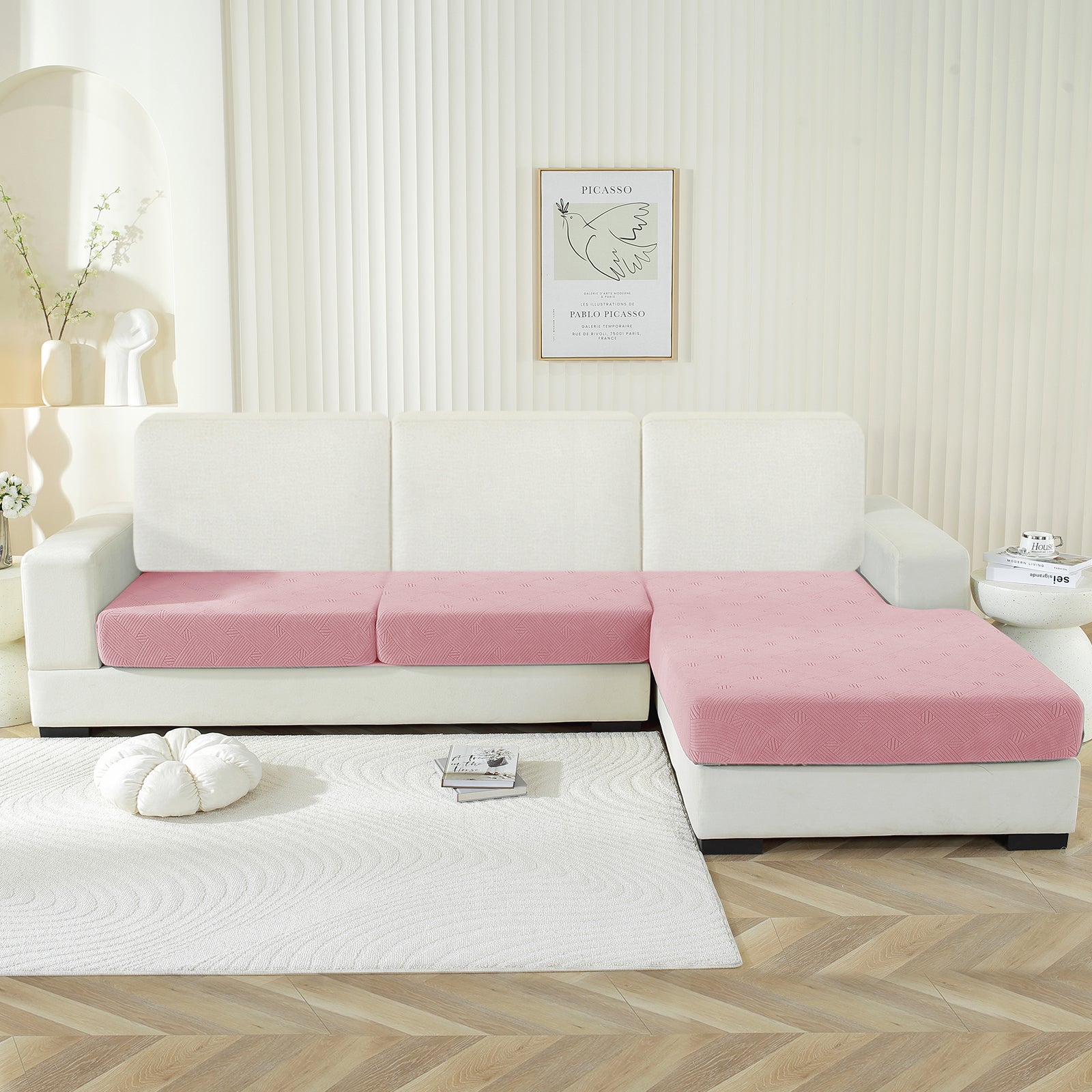 YSTYLE Coprisedile elastico per divano chaise longue anti-scivolo