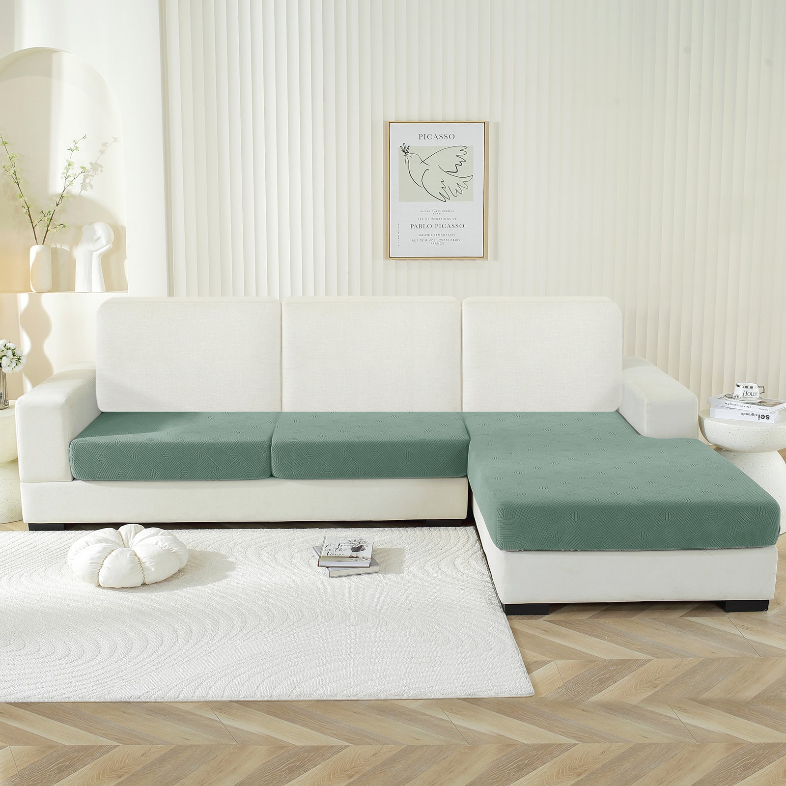 YSTYLE Coprisedile elastico per divano chaise longue anti-scivolo