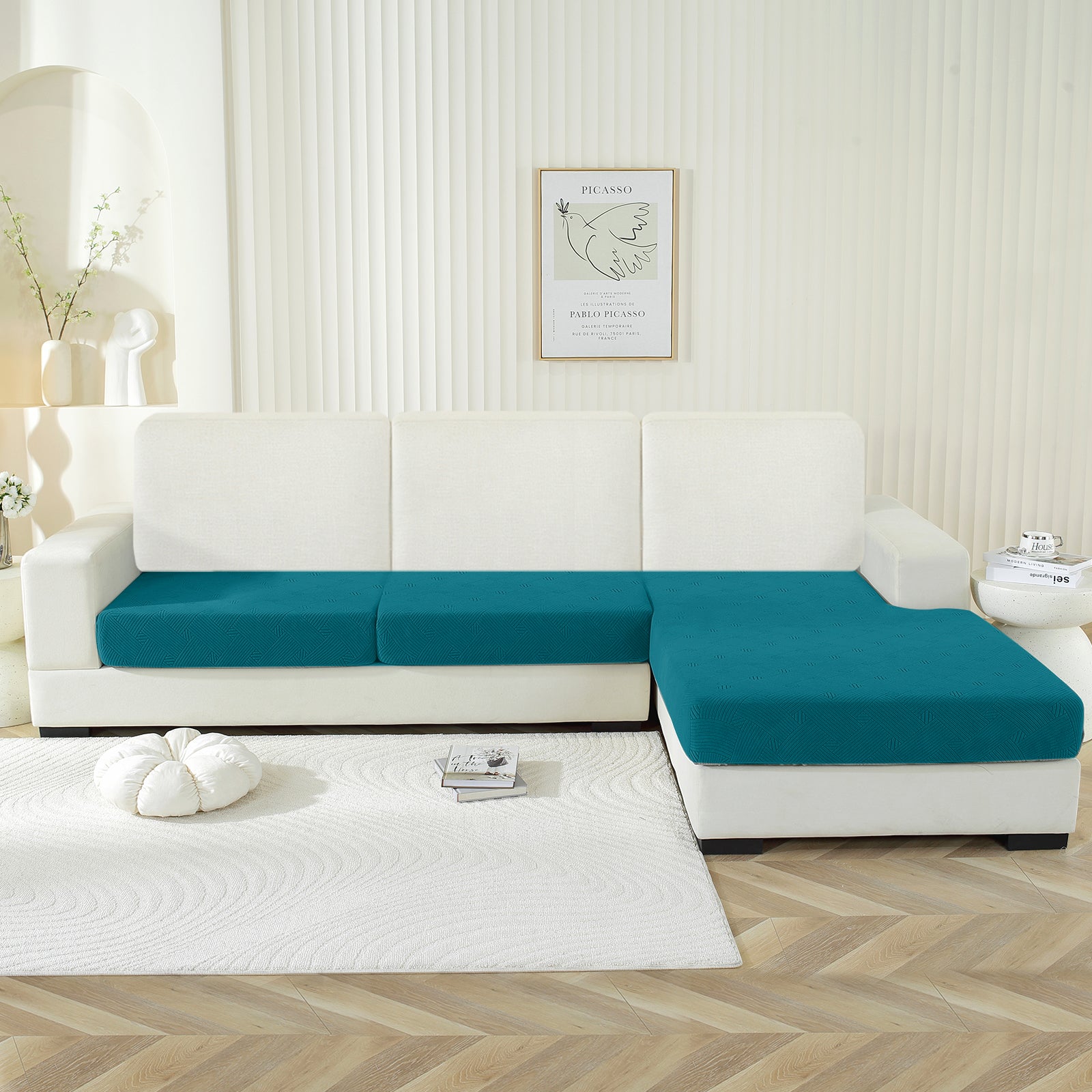 YSTYLE Coprisedile elastico per divano chaise longue anti-scivolo