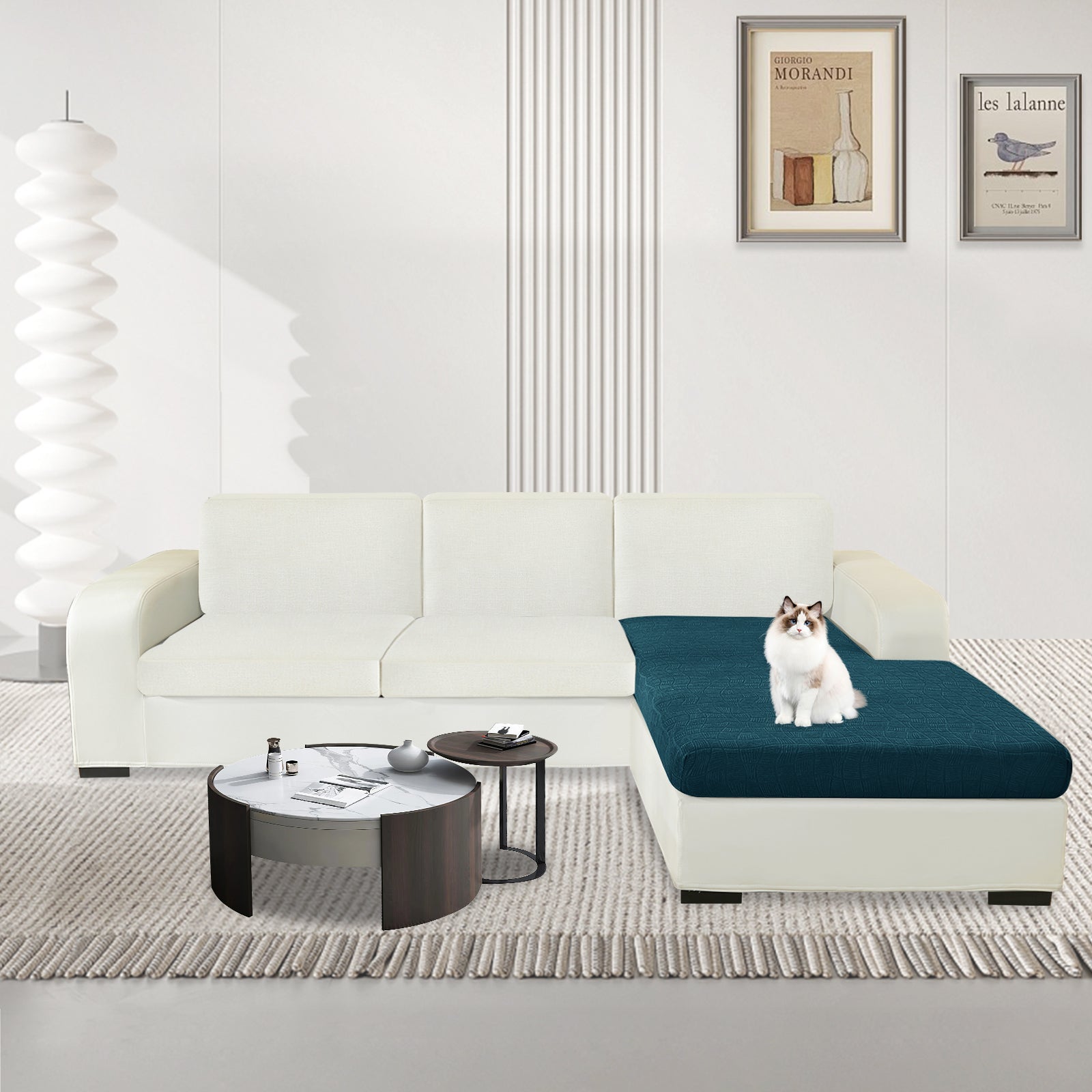 YSTYLE L-Shape Waterproof Stretch Sofa Seat Cover Geometric-YSTYLE