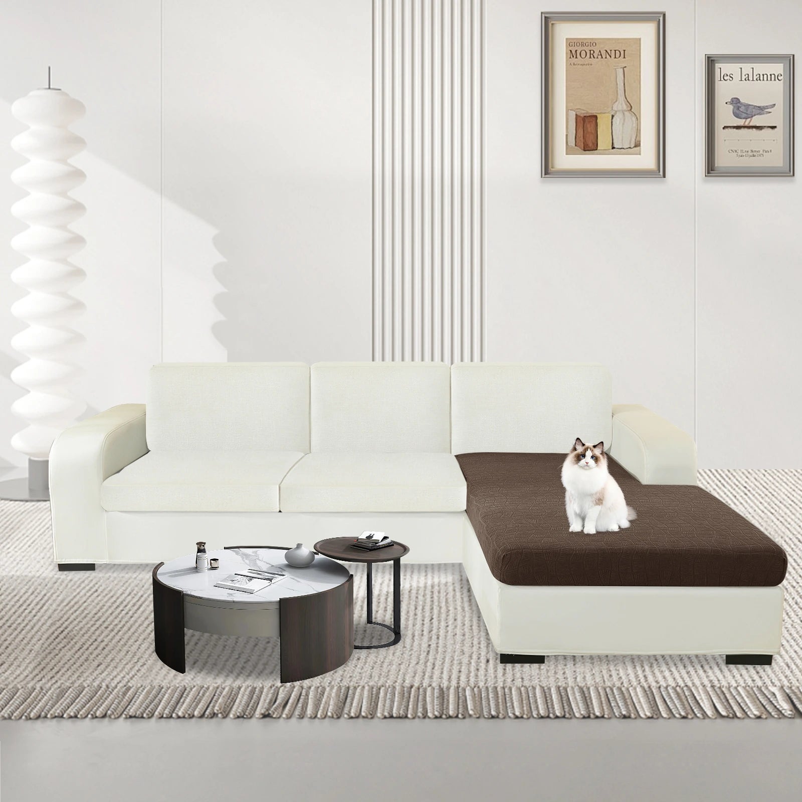 YSTYLE L-Shape Waterproof Stretch Sofa Seat Cover Geometric-YSTYLE