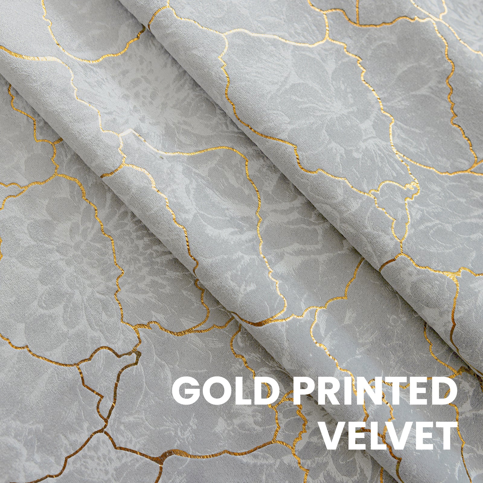 Ystyle 2 Stück Samt Verdunklungs Vorhänge 140x300 cm Gold Druck