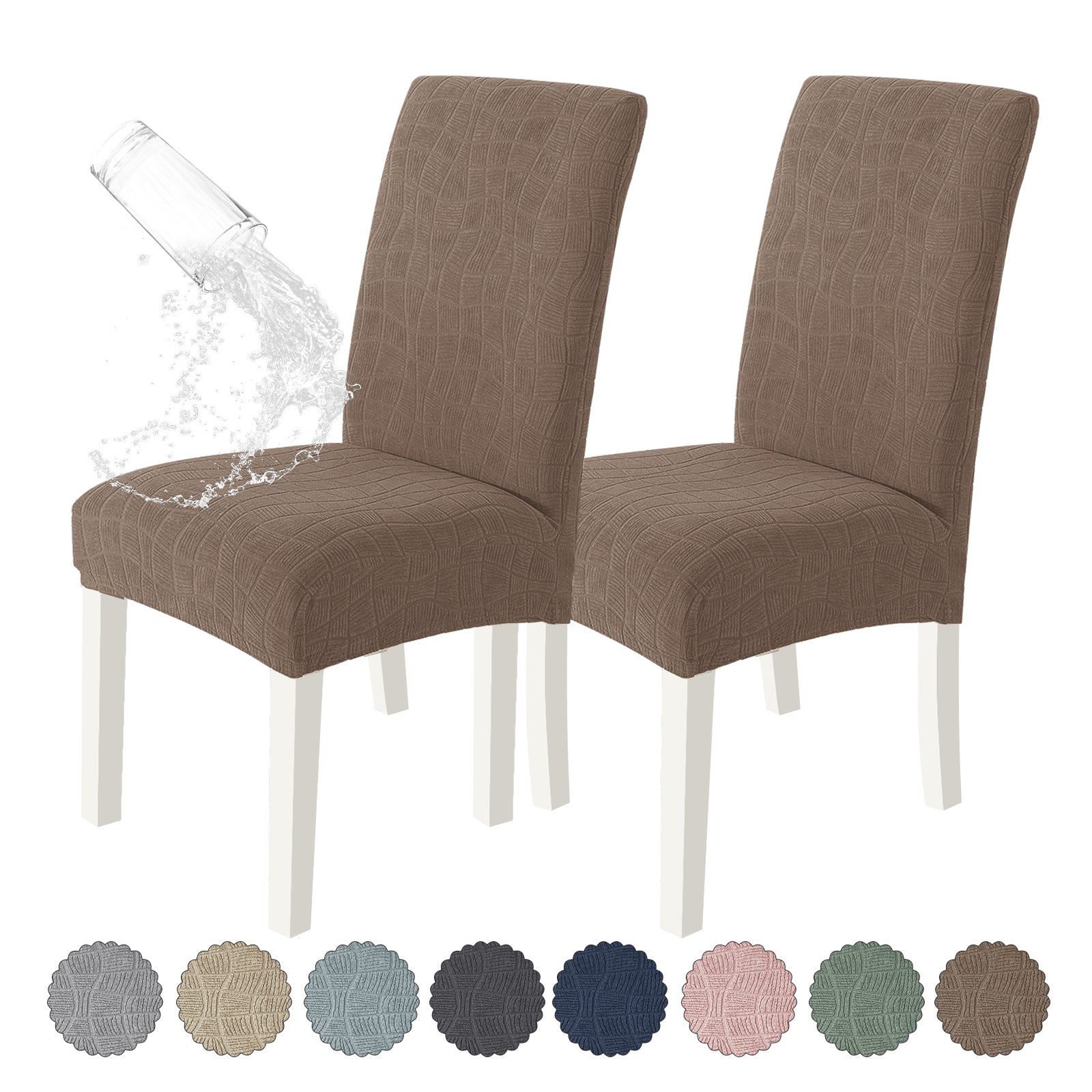 YSTYLE 100% Waterproof Dining Room Chair Covers