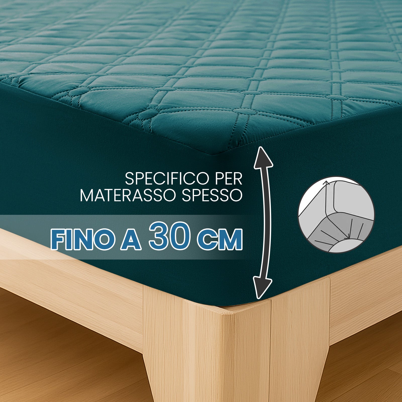 Ystyle Waterproof Mattress Protector – Double Size 160x190 cm Anti-Allergy & Scratch Resistant
