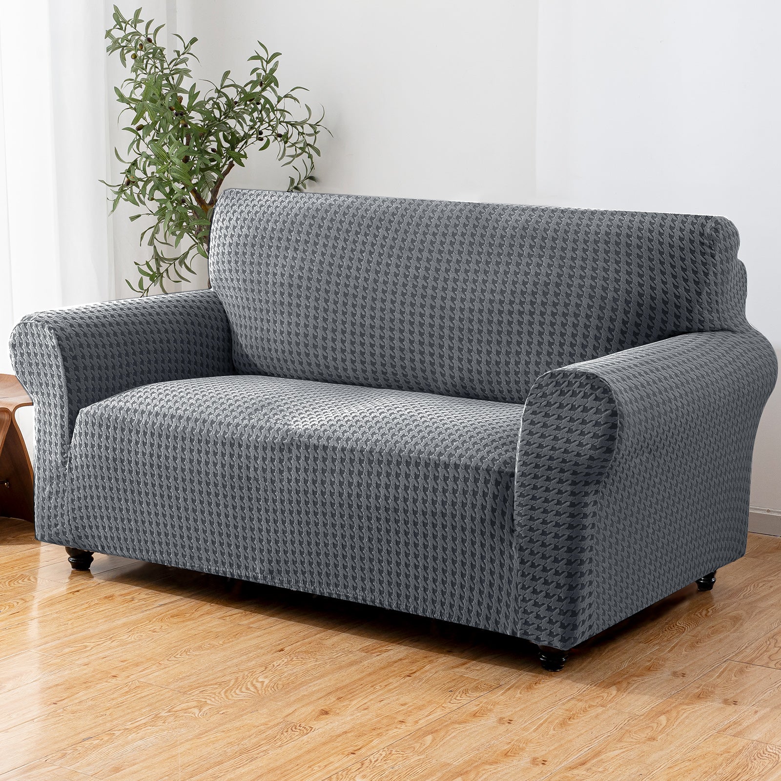 Housse de canapé Ystyle pour 2 places avec accoudoirs, housse de siège élastique universelle, housse de canapé universelle anti-rayures, protecteur de canapé lavable anti-dérapant, résistant aux taches