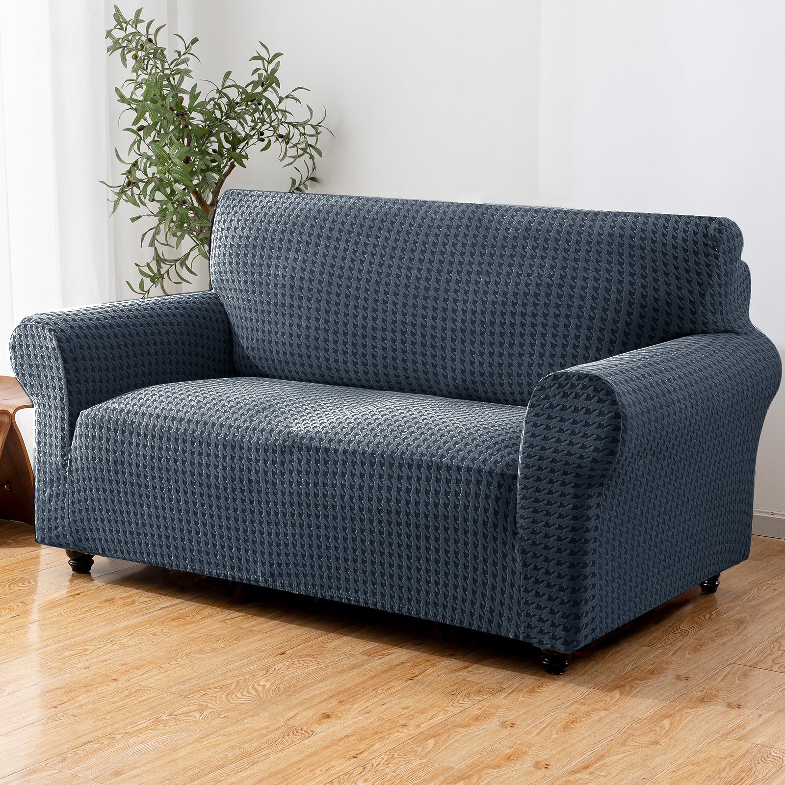 Ystyle 2-Seat Sofa Cover with Armrests, Elastic Universal Seat Cover, Anti-Scratch Universal Sofa Cover, Anti-Slip Washable Sofa Protector, Stain-Resistant