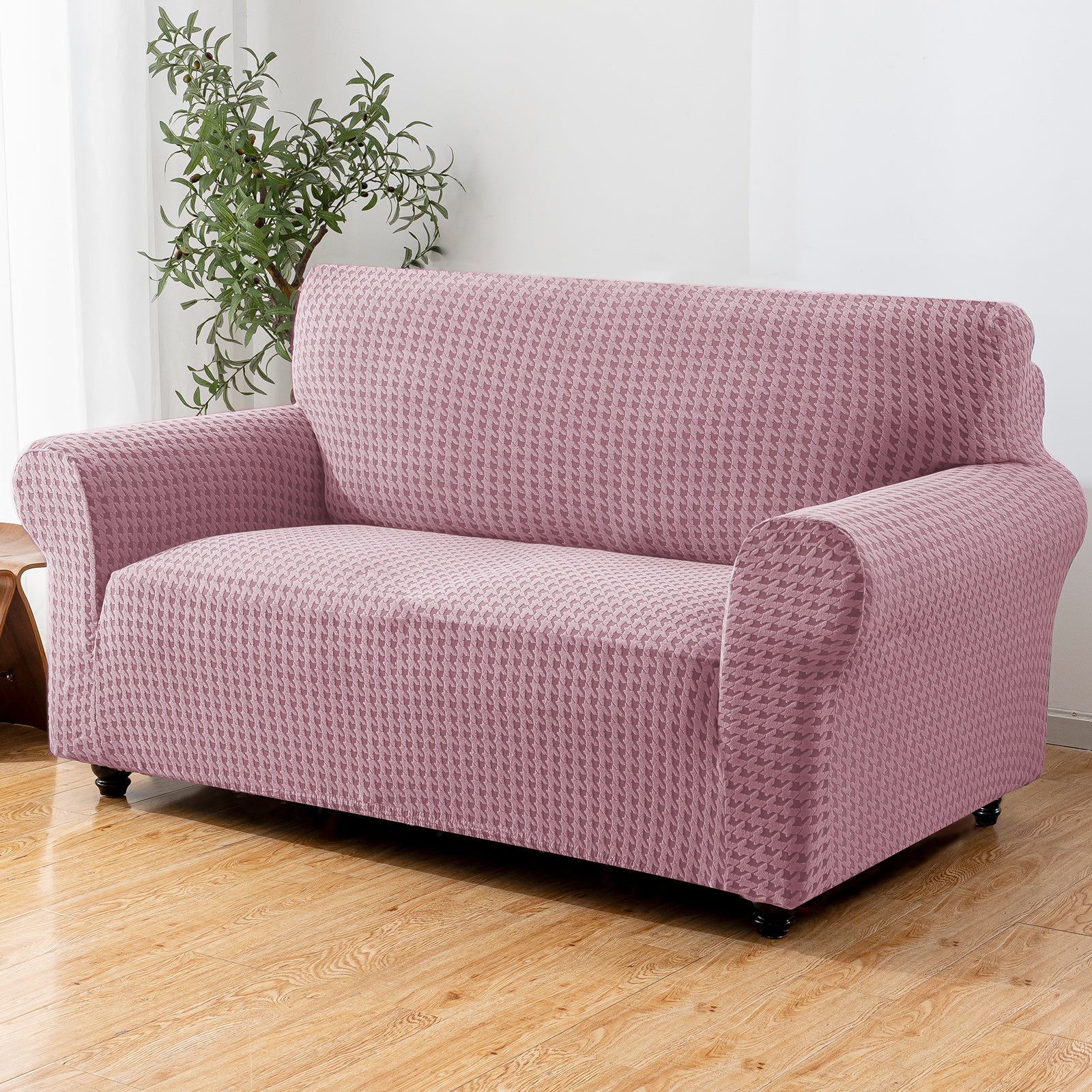 Ystyle 2-Seat Sofa Cover with Armrests, Elastic Universal Seat Cover, Anti-Scratch Universal Sofa Cover, Anti-Slip Washable Sofa Protector, Stain-Resistant