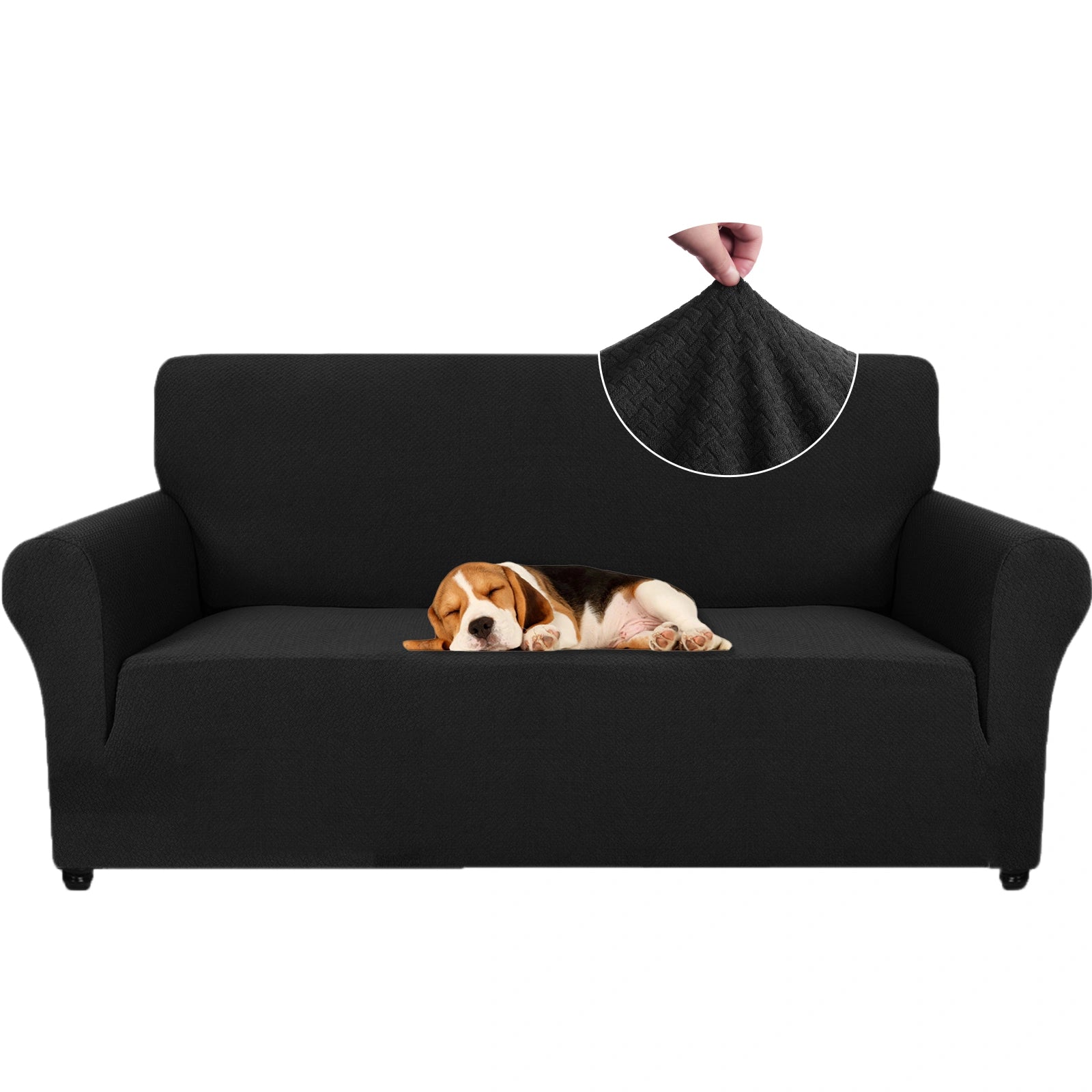 Copertura per divano 2 posti YSTYLE - Jacquard elasticizzato, antiscivolo, a prova di gatto, lavabile, copertura completa. 