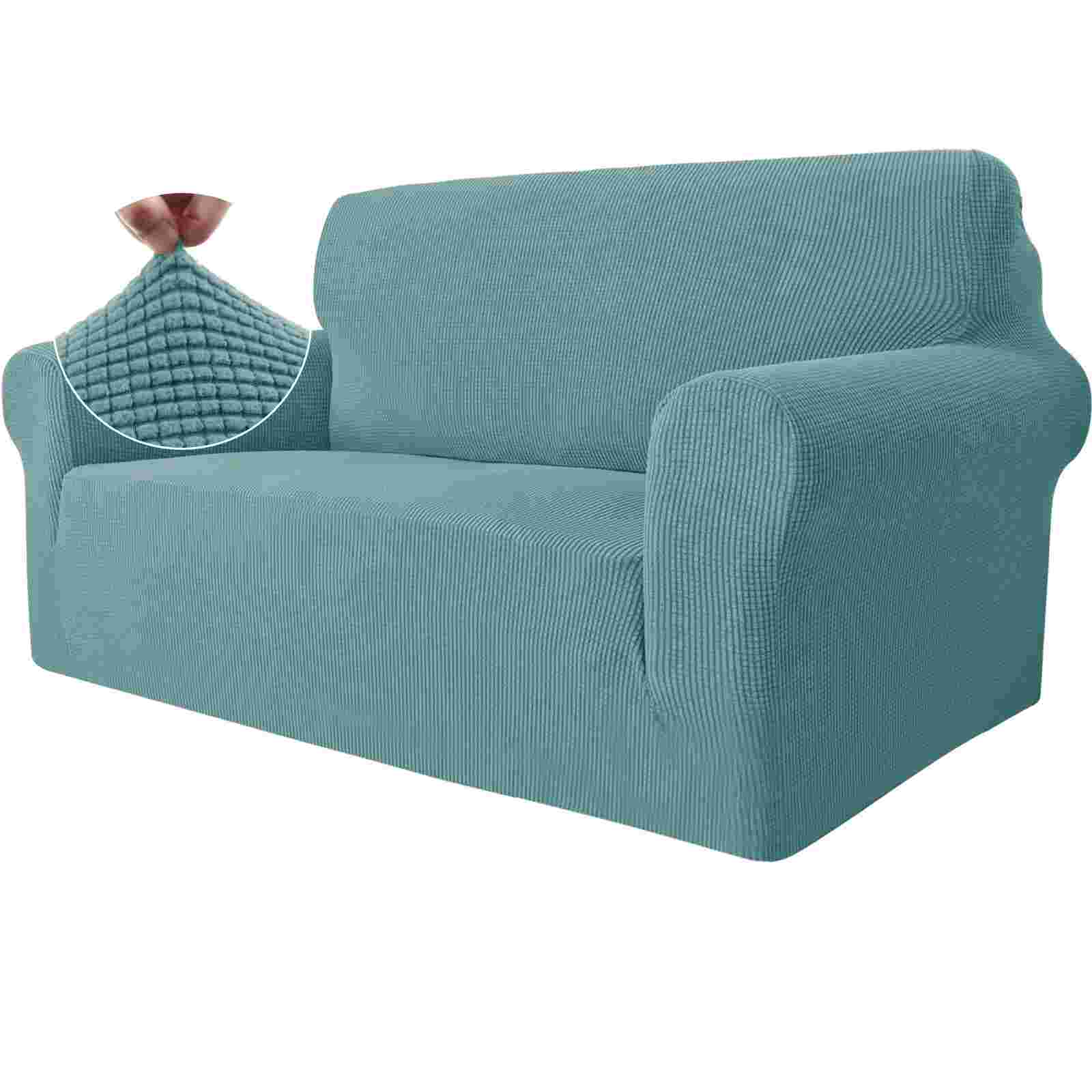YSTYLE Cubierta de Sofá para 2 Personas – Elástica, Antideslizante y Amigable con Mascotas, Resistente a los Rayones, Lavable-Red 