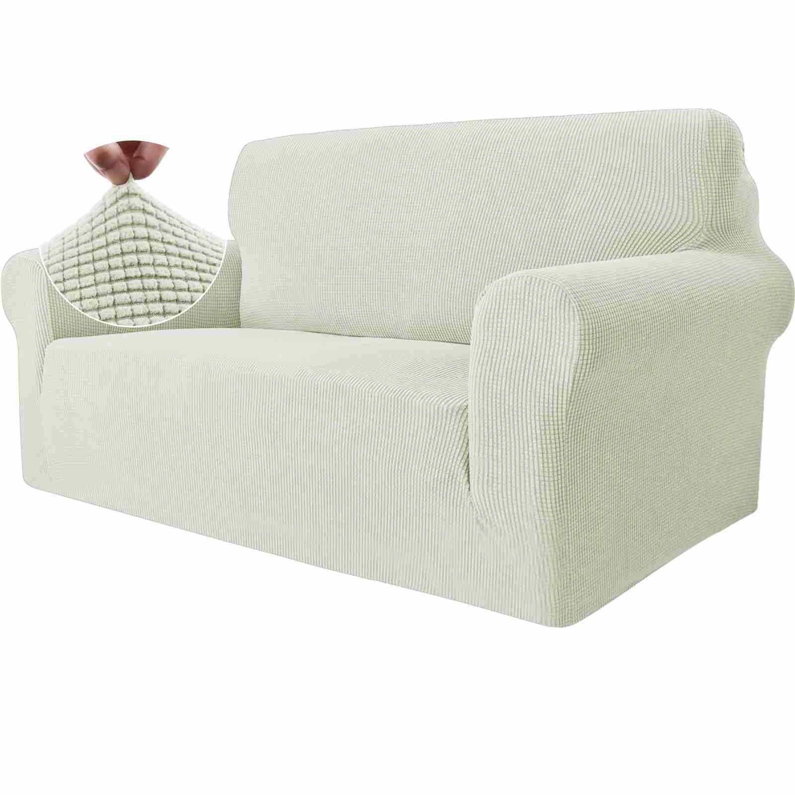 YSTYLE Cubierta de Sofá para 2 Personas – Elástica, Antideslizante y Amigable con Mascotas, Resistente a los Rayones, Lavable-Red 