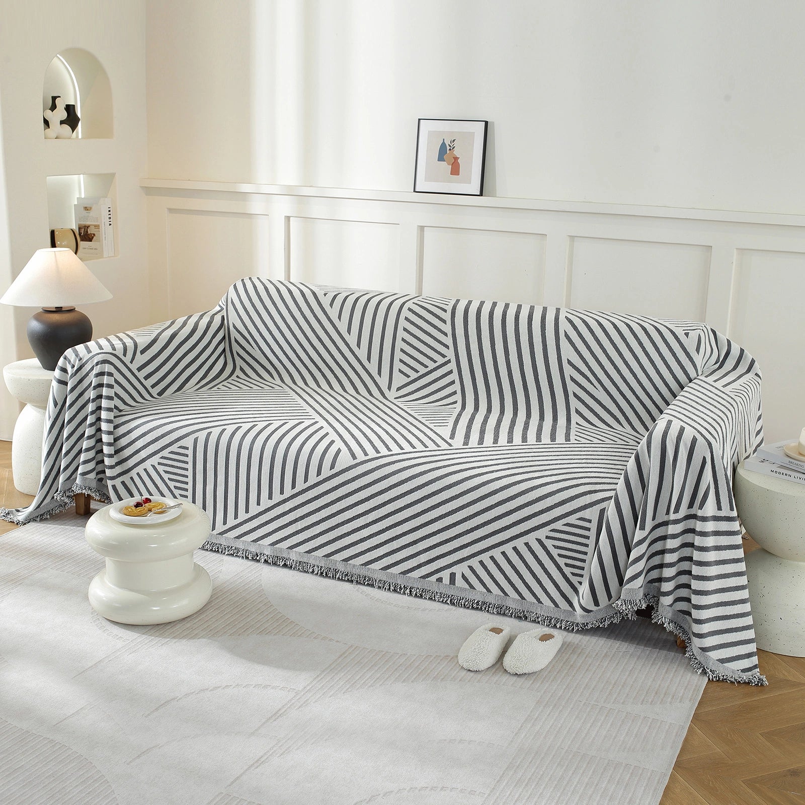 YSTYLE 4 Seater Sofa Cover Throw 180x380cm Stain Resistant-YSTYLE