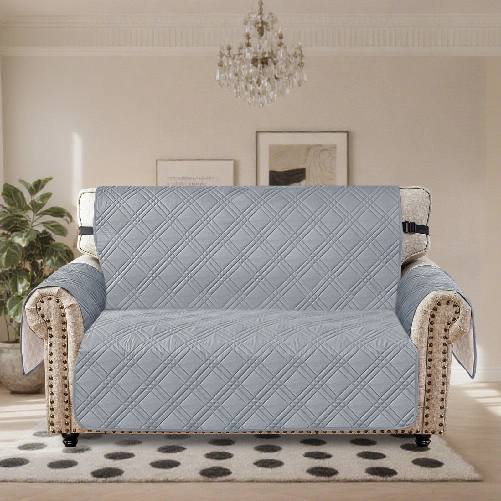 Copertura Divano Impermeabile Ystyle per Divano a 2 Posti con Braccioli Antiscivolo