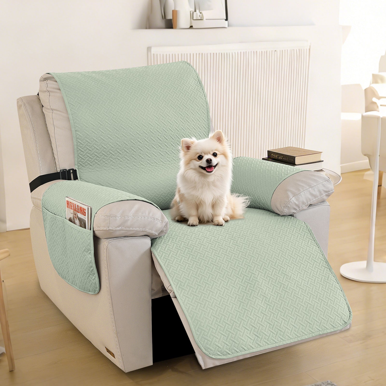 imperméable Armchair couverture with antidérapant Back and Side Pockets