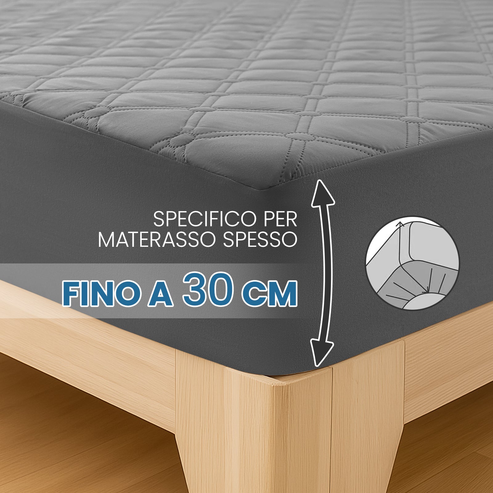 Ystyle Waterproof Mattress Protector – Double Size 160x190 cm Anti-Allergy & Scratch Resistant