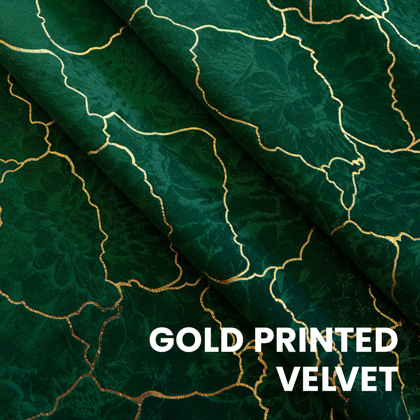 Ystyle 2 Stück Samt Verdunklungs Vorhänge 140x225 cm Gold Druck