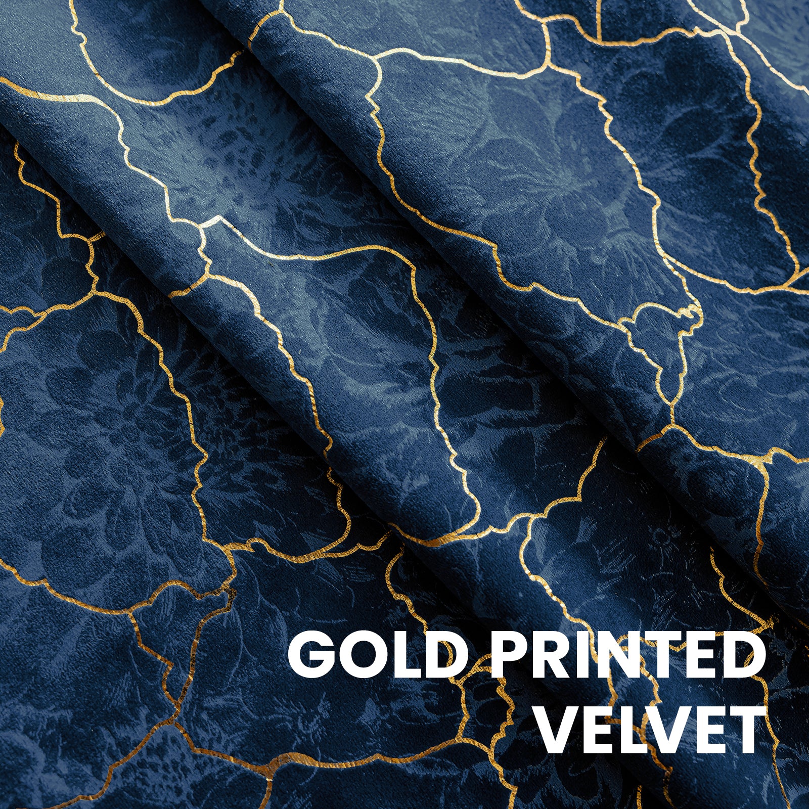 Ystyle 2 Stück Samt Verdunklungs Vorhänge 140x225 cm Gold Druck