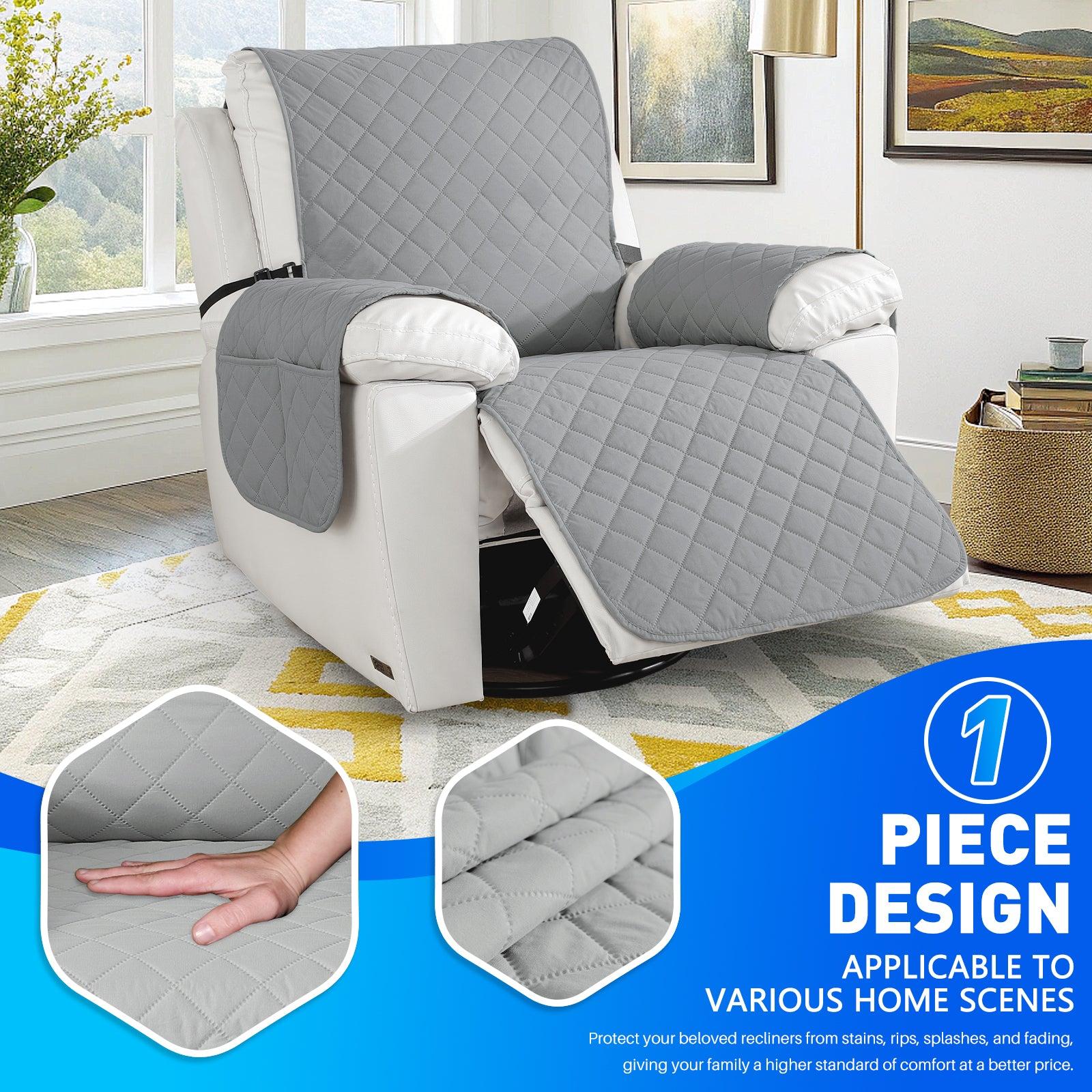 Ystyle Waterproof Recliner Chair Cover with Side Pockets Non Slip-YSTYLE