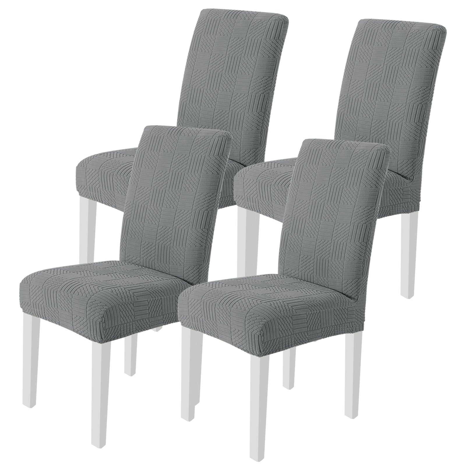 YSTYLE 4 Stück Stretch-Esszimmerstuhlbezüge 48-70 cm Rückenhöhe