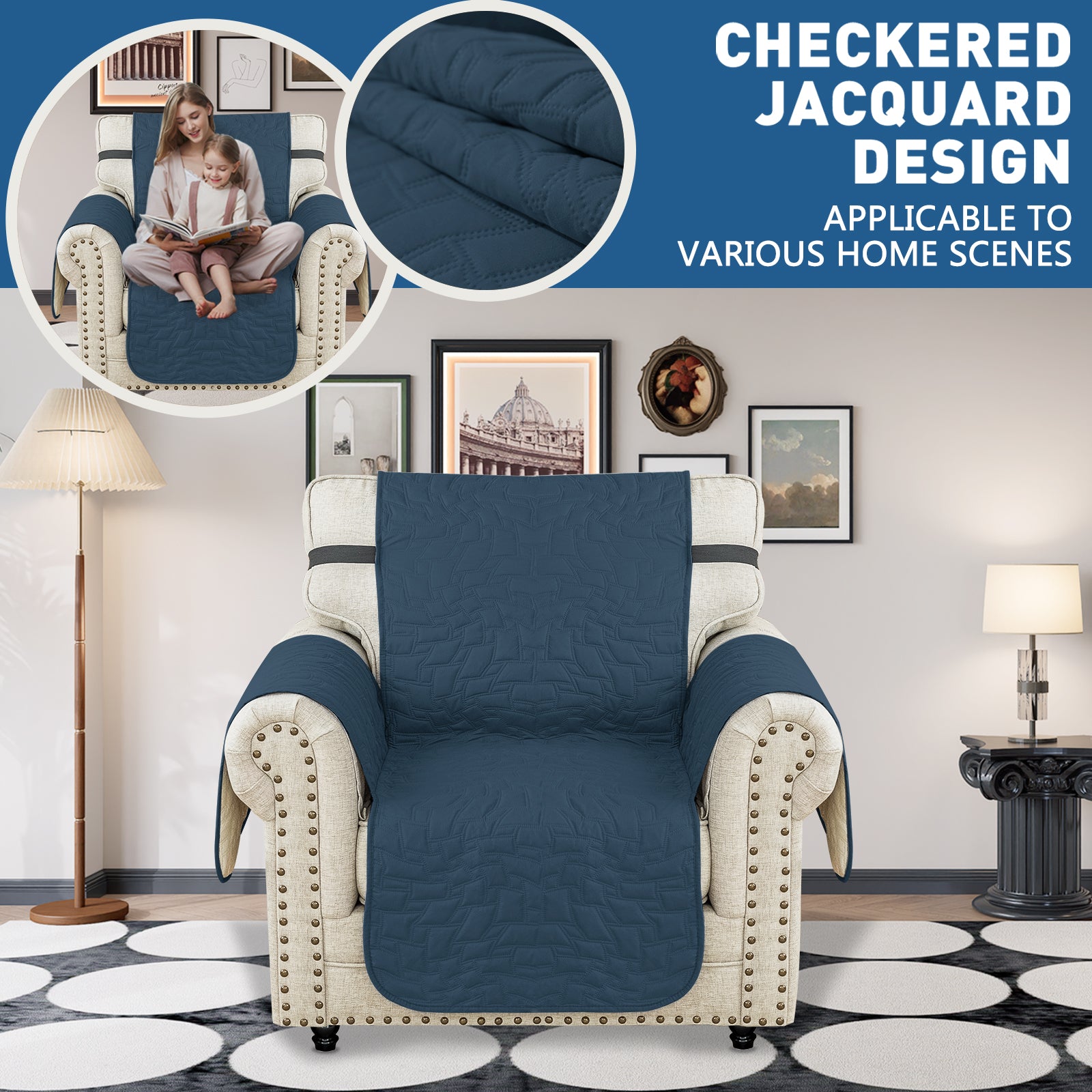 Copertura Impermeabile per Poltrona Singola con Braccioli e Funzione Antiscivolo | YSTYLE