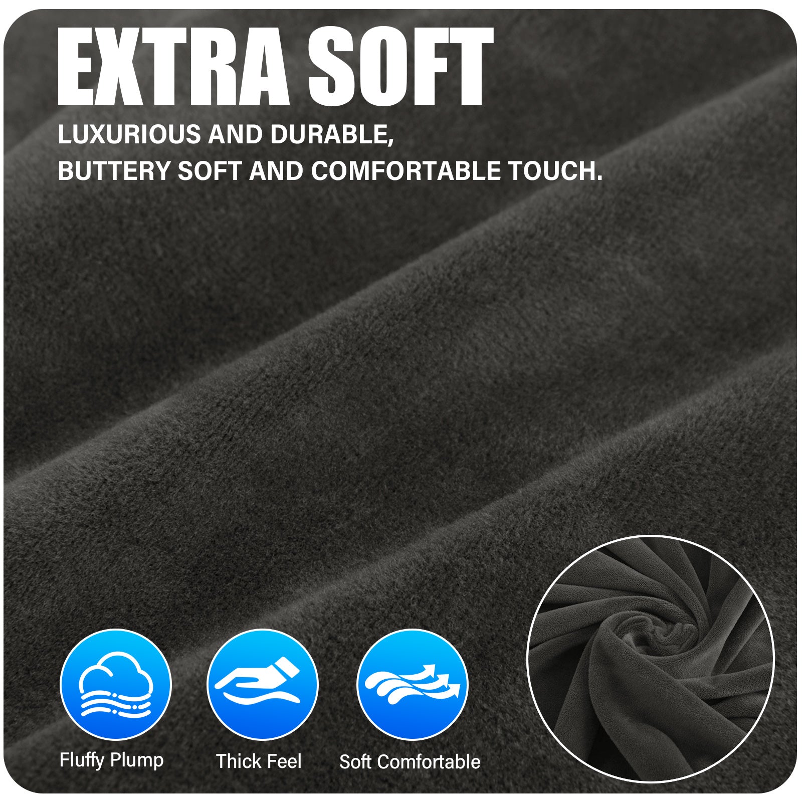 Ystyle 180cm Velvet Headboard Cover, Elastic Slipcover for Bed Headboard, Solid Color Washable Headboard Protector for Single/Double Beds