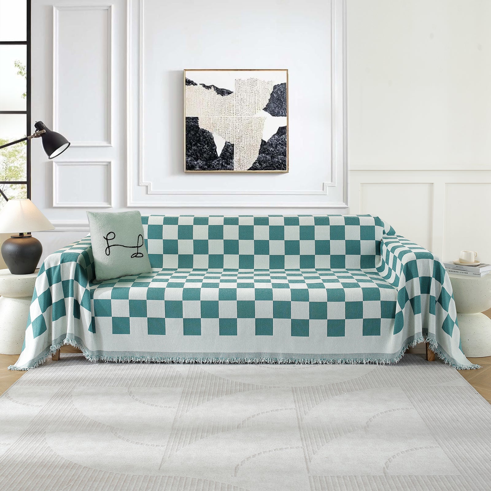 YSTYLE 2 Seater canapé Throw Blanket 180x280CM Stain Resistant
