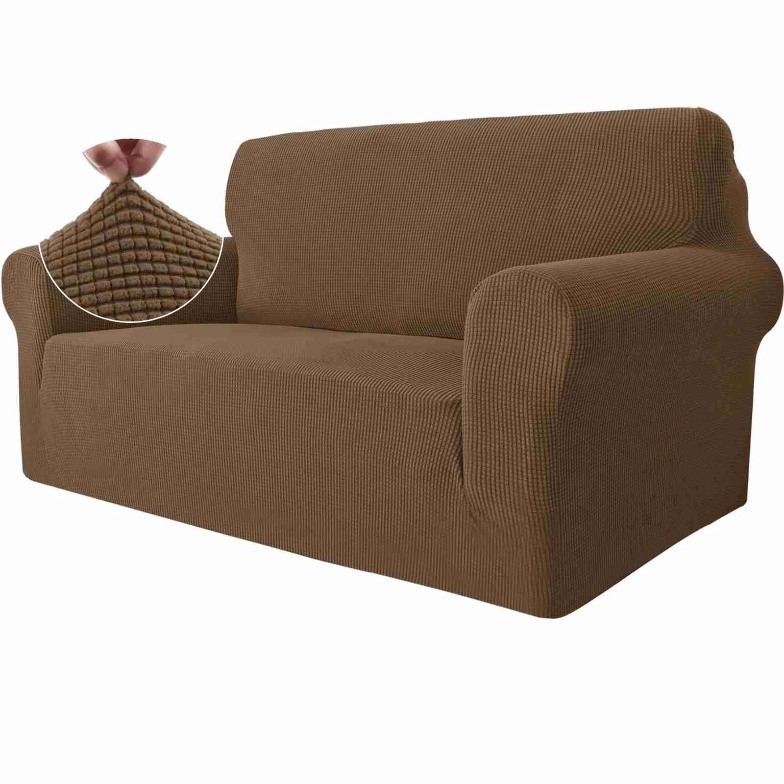YSTYLE Cubierta de Sofá para 2 Personas – Elástica, Antideslizante y Amigable con Mascotas, Resistente a los Rayones, Lavable-Red 