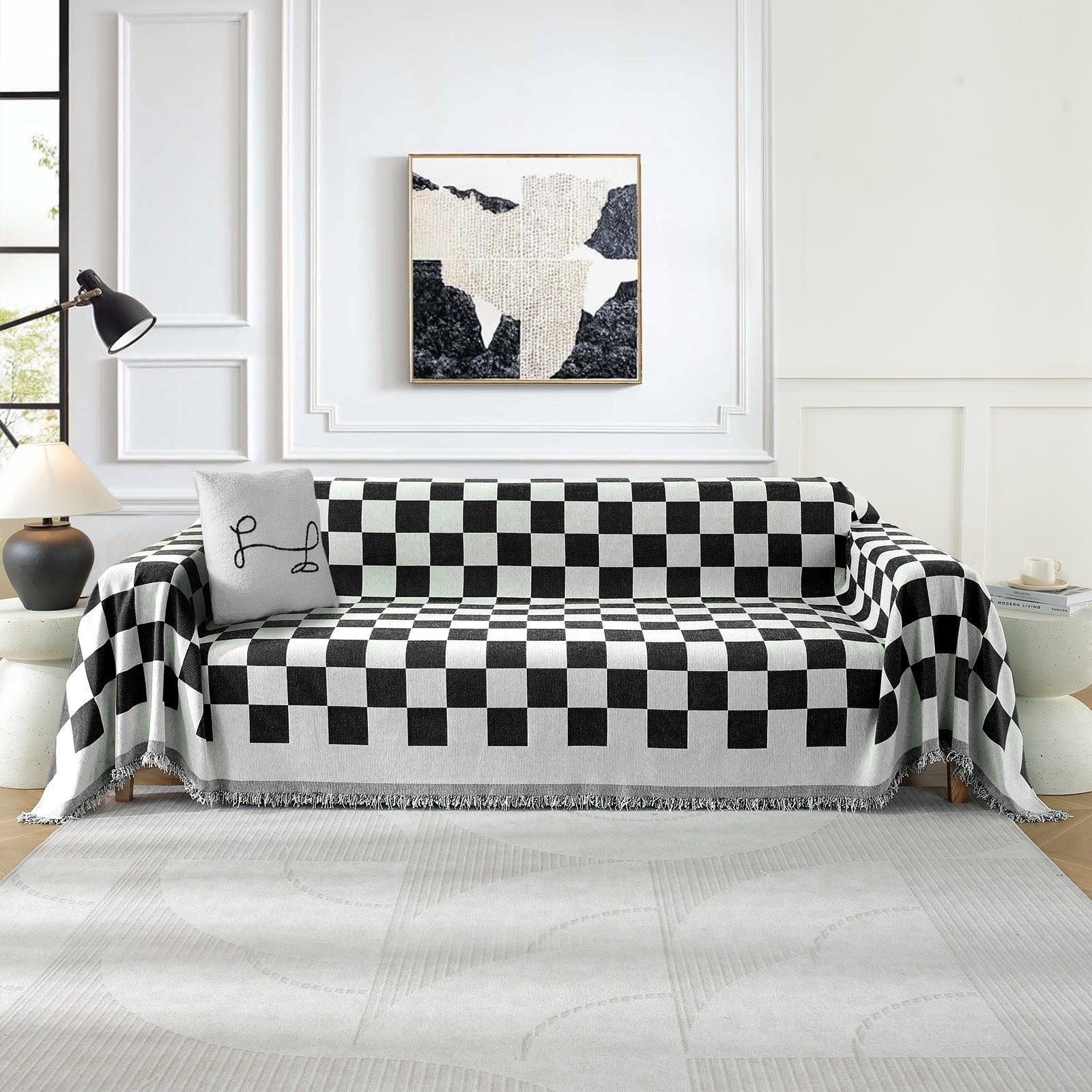YSTYLE 2 Seater canapé Throw Blanket 180x280CM Stain Resistant