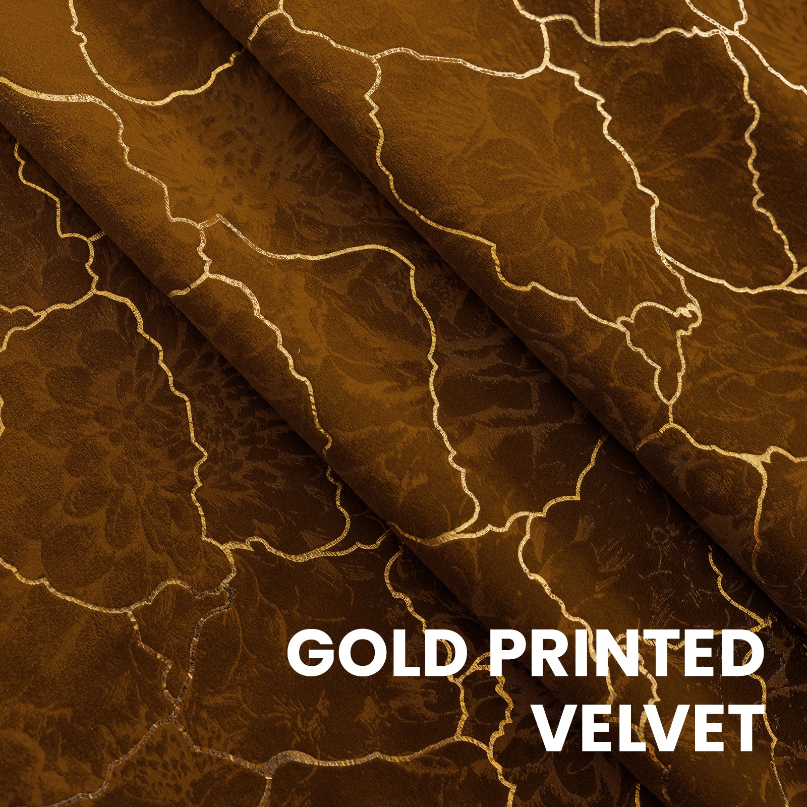 Ystyle 2 Stück Samt Verdunklungs Vorhänge 140x225 cm Gold Druck