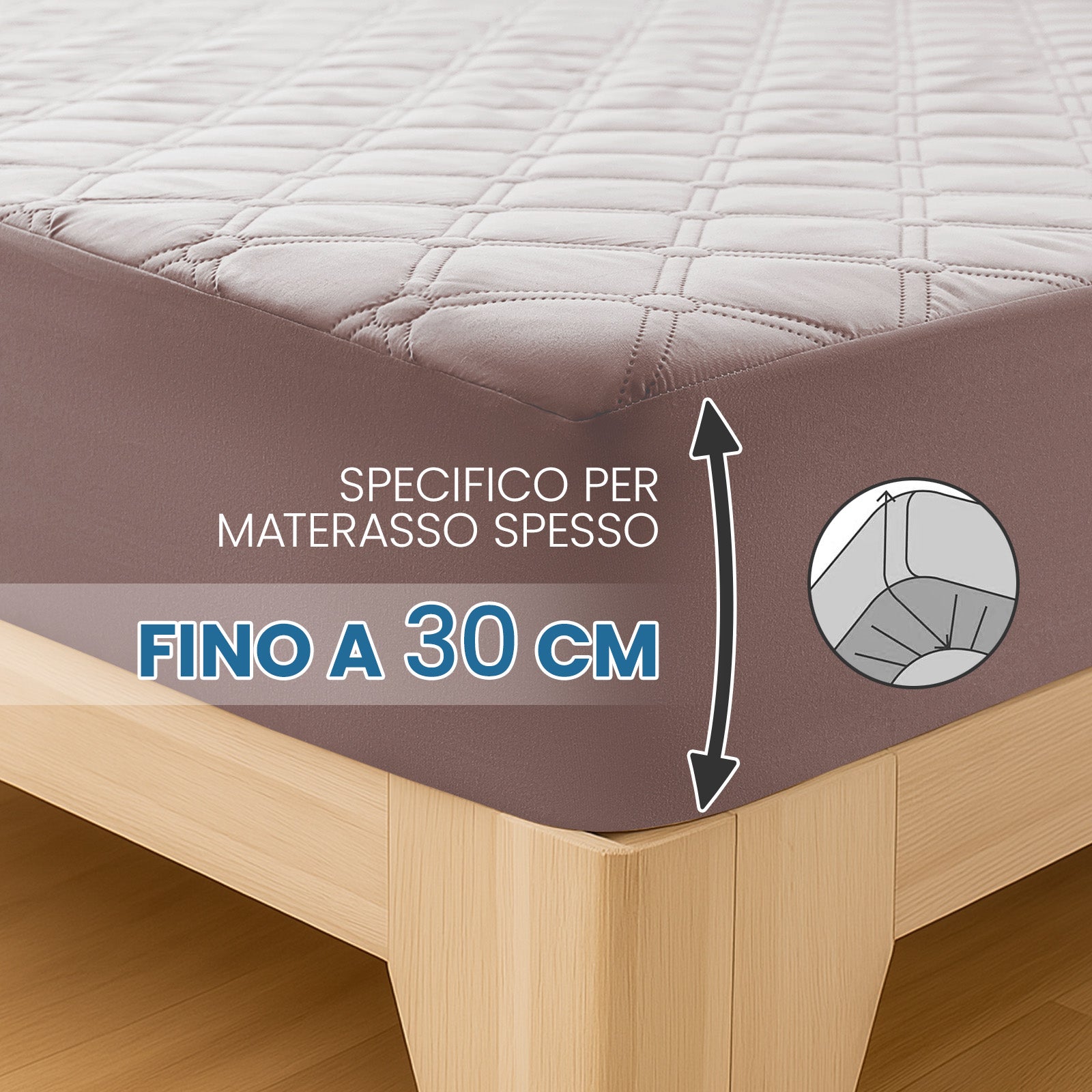 Ystyle Waterproof Mattress Protector – Double Size 160x190 cm Anti-Allergy & Scratch Resistant