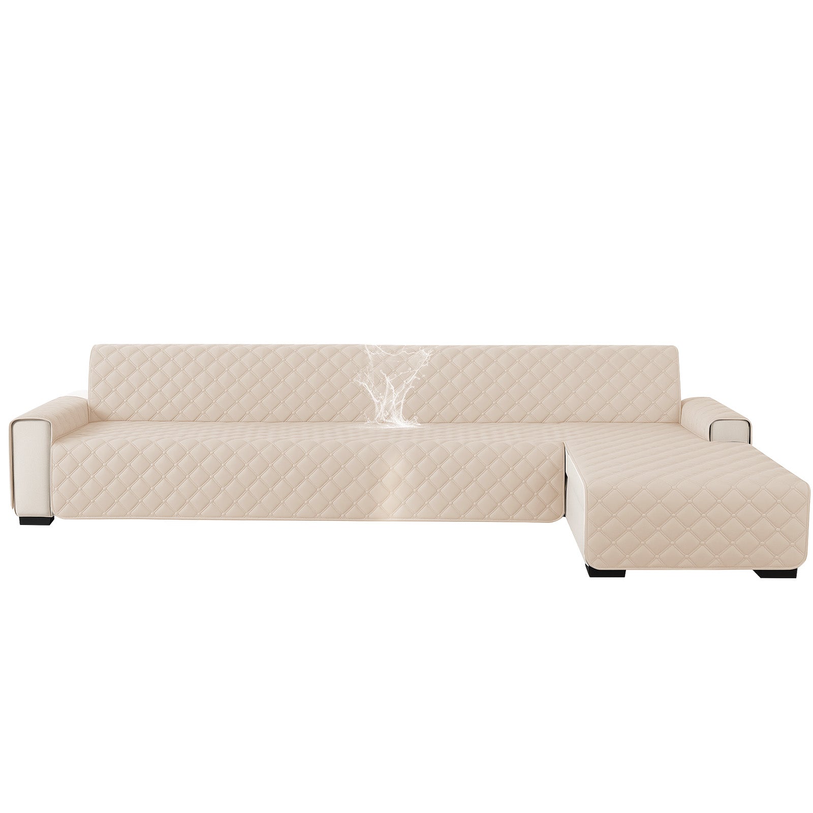 Ystyle Waterproof 4 Seater Corner Sofa Cover Reversible 280 cm