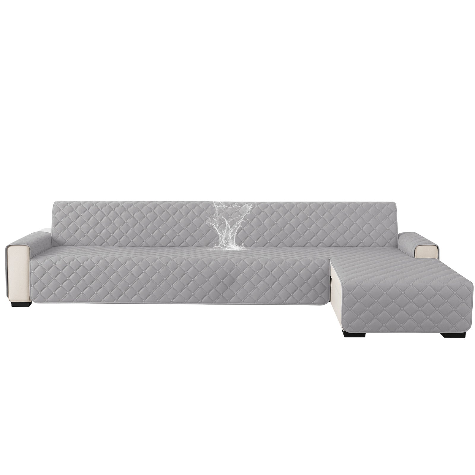 Ystyle Waterproof 4 Seater Corner Sofa Cover Reversible 280 cm