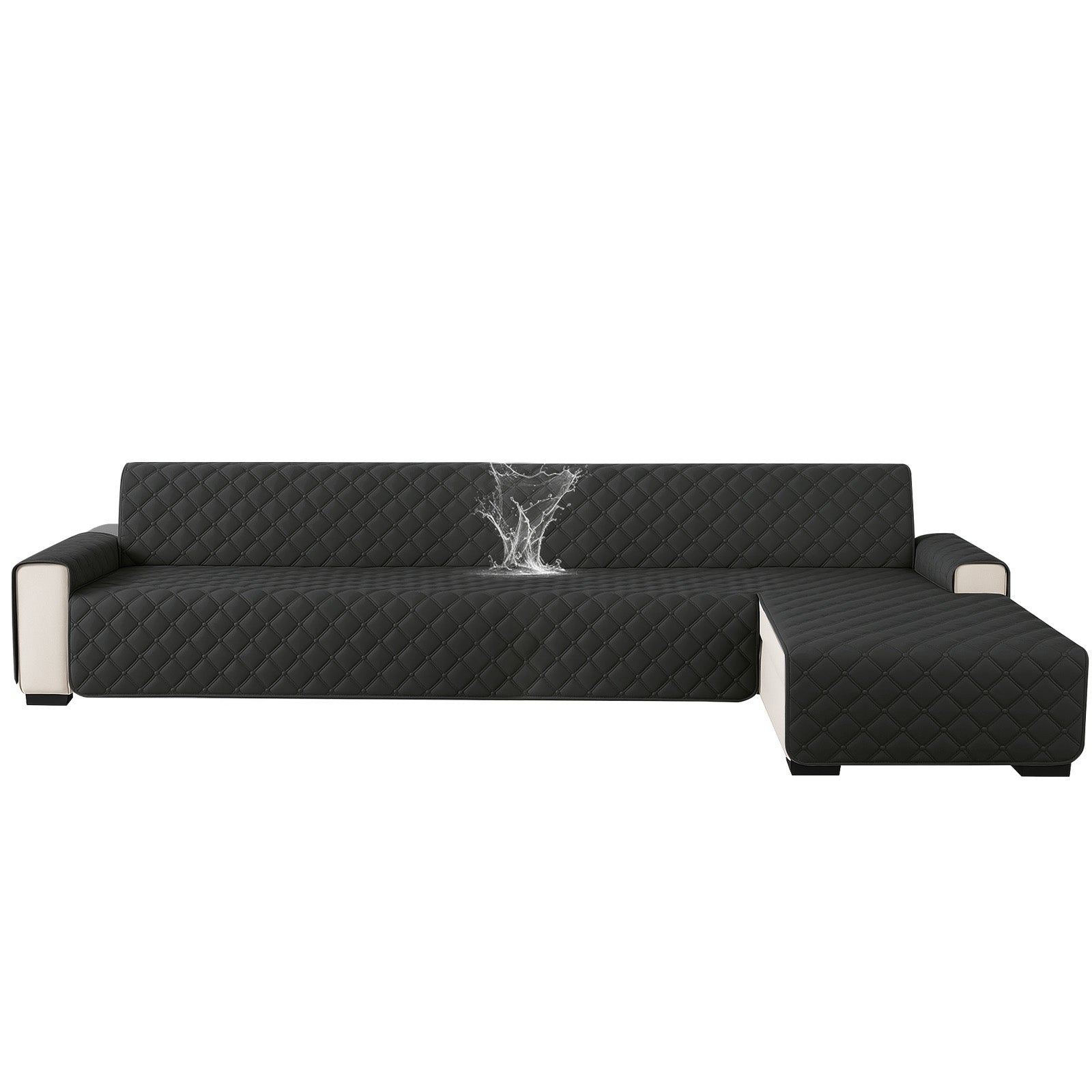 Ystyle Waterproof 4 Seater Corner Sofa Cover Reversible 280 cm