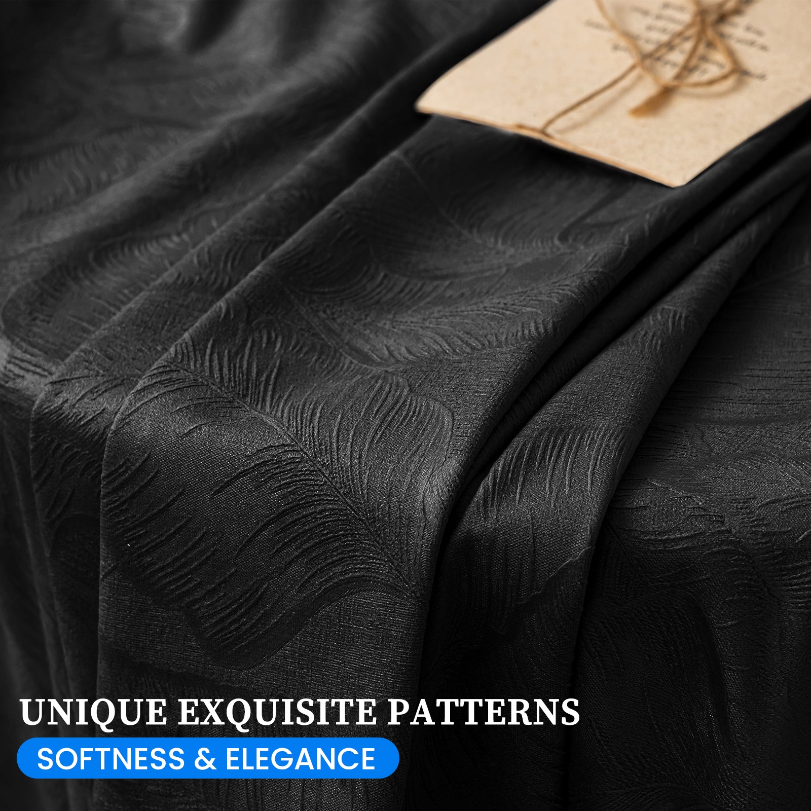 2 Pieces rideaux opacifiants with Stainless Steel Eyelets thermique Polyester Panels