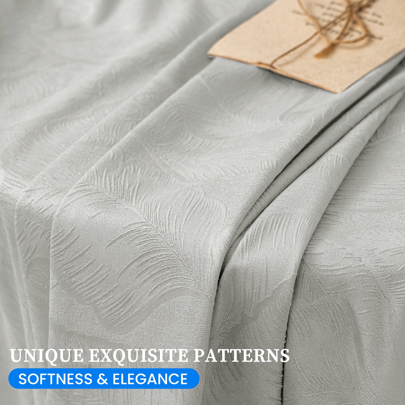 2 Pieces rideaux opacifiants with Stainless Steel Eyelets thermique Polyester Panels