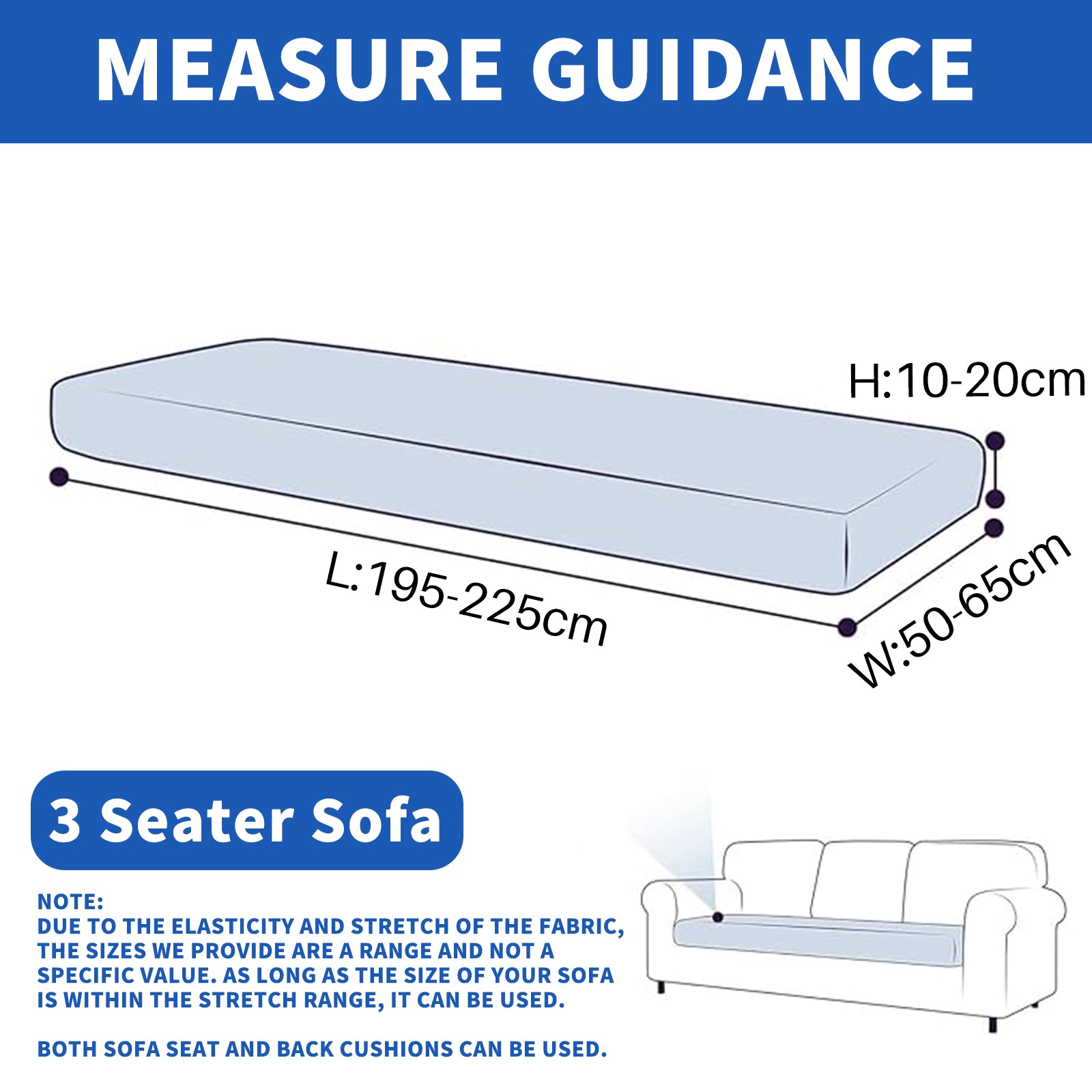 Ystyle Stretch Sofa Seat Cover 3 Seater New Pattern-YSTYLE