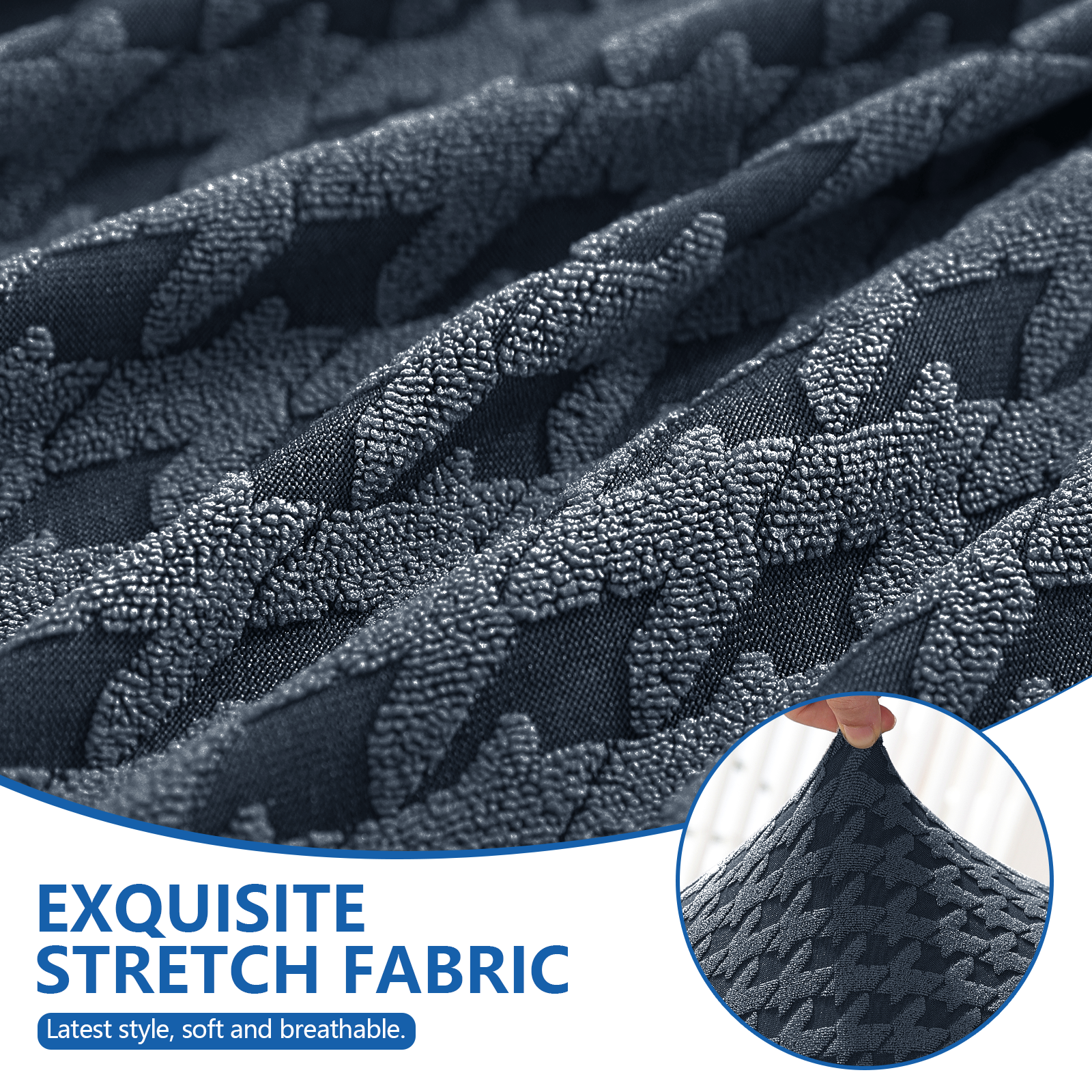 Ystyle 3-Seat Elastic Universal Sofa Seat Cushion Covers, Non-Slip Washable & Super Soft Slipcovers