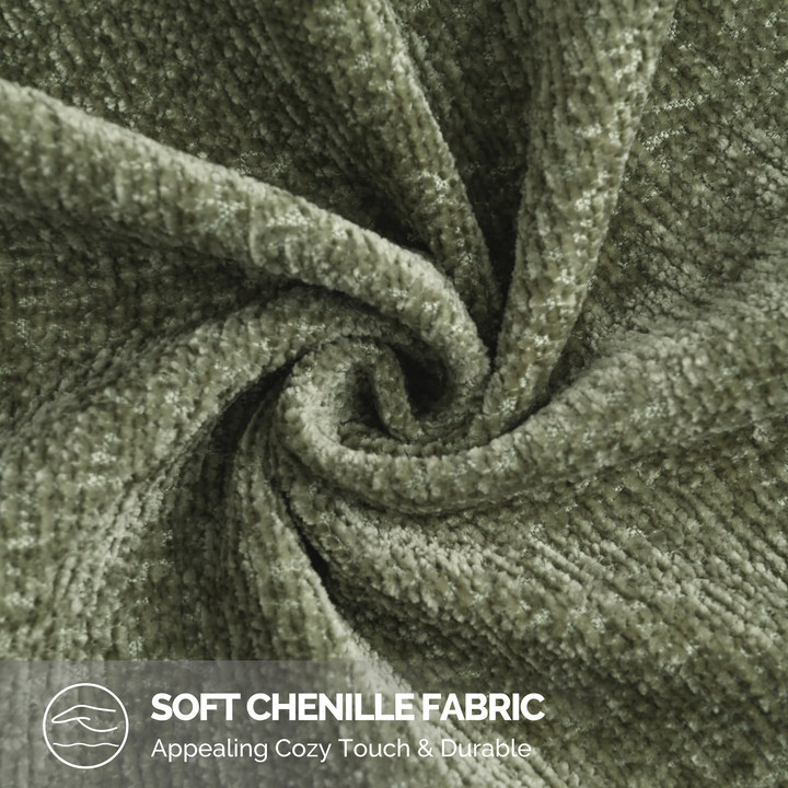 Ystyle Chenille Sofa Cushion Covers 60 x 60 cm, 2 Pieces, Soft Durable Heart-Shaped Cushion Cover, Decorative Elegant Pillow Case for Living Room