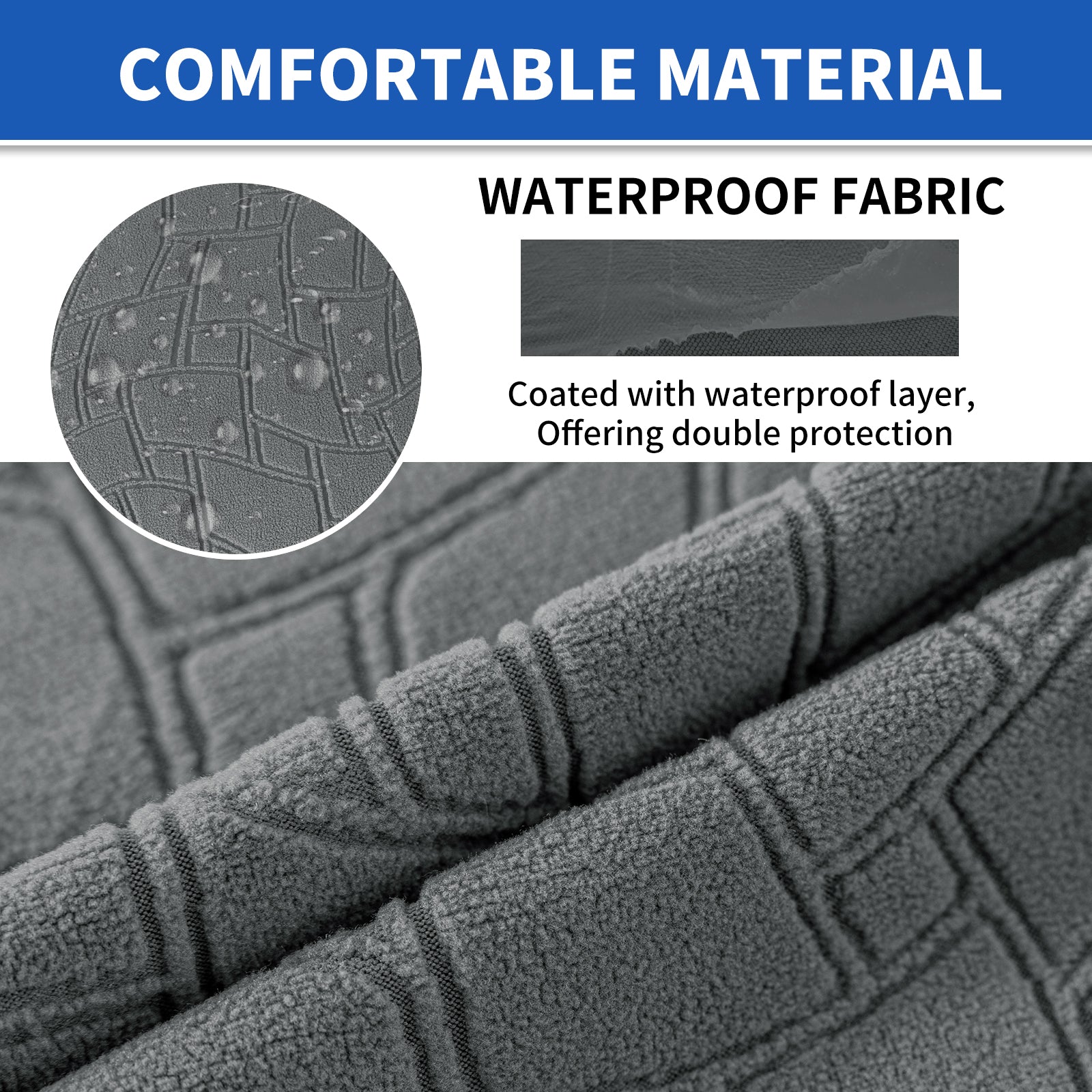 YSTYLE 2 pezzi Copertura per sedile divano elasticizzata 1 posto geometrico anti-scivolo