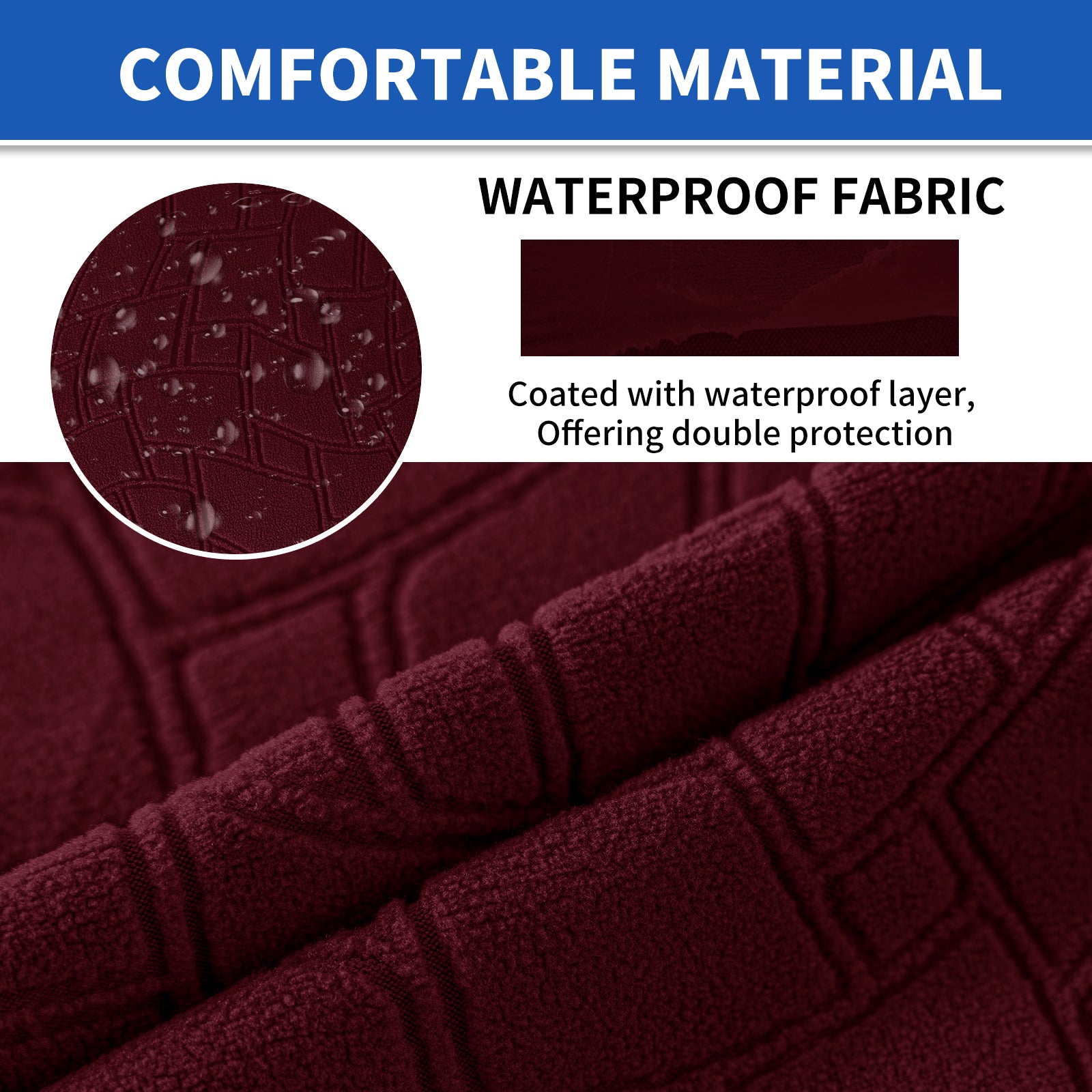 YSTYLE 2 pezzi Copertura per sedile divano elasticizzata 1 posto geometrico anti-scivolo