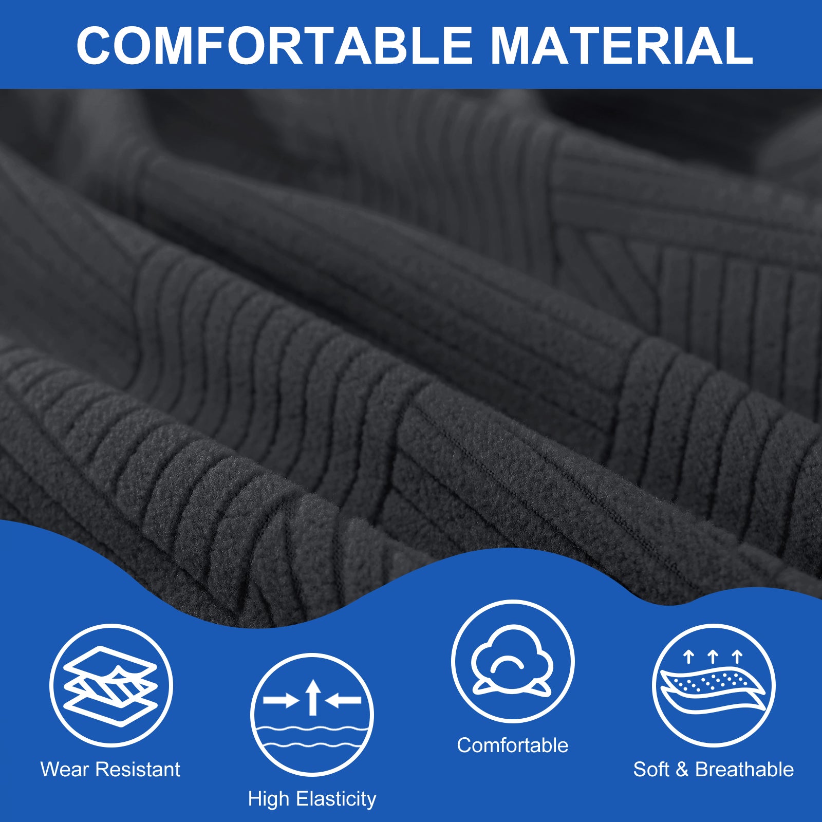 Ystyle 150cm Bed Headboard Cover, Elasticized Double/Single Bed Headboard Cover, Washable Double Bed Headboard Slipcover, Universal Dust-Proof Headboard Cover