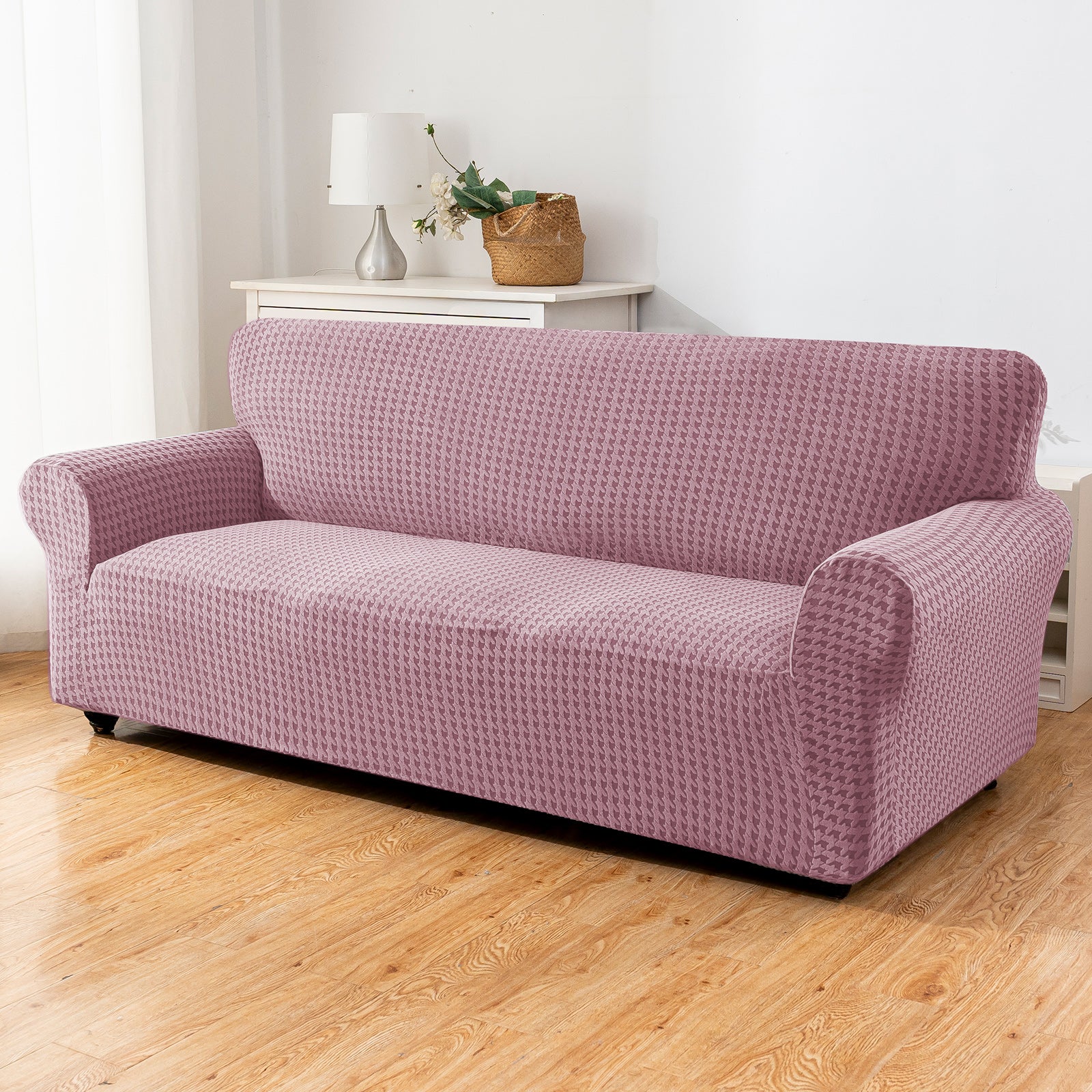 Ystyle 3-Seat Sofa Cover with Armrests, Elastic Universal Seat Cover, Anti-Scratch Universal Sofa Cover, Anti-Slip Washable Sofa Protector, Stain-Resistant