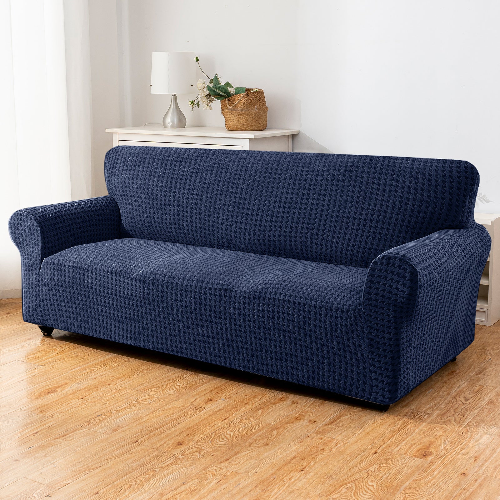 Ystyle 3-Seat Sofa Cover with Armrests, Elastic Universal Seat Cover, Anti-Scratch Universal Sofa Cover, Anti-Slip Washable Sofa Protector, Stain-Resistant