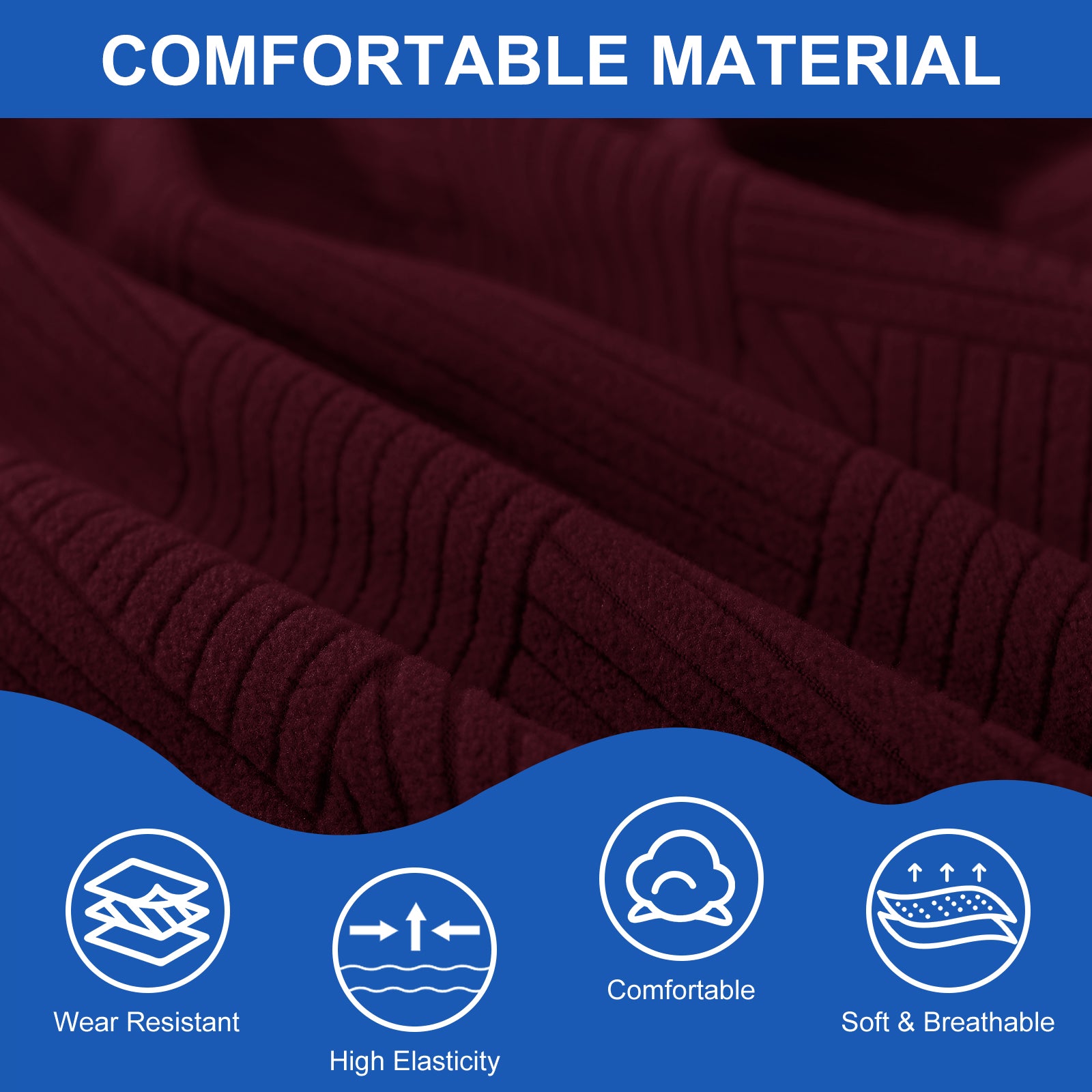 Ystyle 150cm Bed Headboard Cover, Elasticized Double/Single Bed Headboard Cover, Washable Double Bed Headboard Slipcover, Universal Dust-Proof Headboard Cover