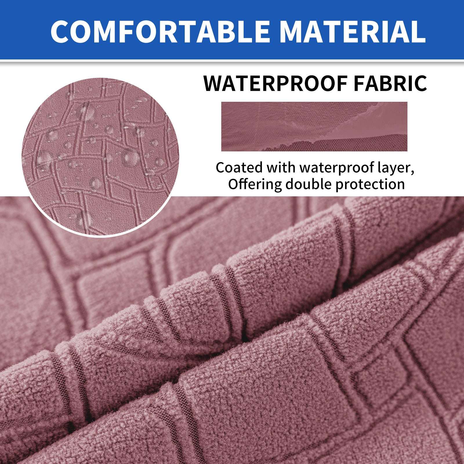 YSTYLE 2 pezzi Copertura per sedile divano elasticizzata 1 posto geometrico anti-scivolo