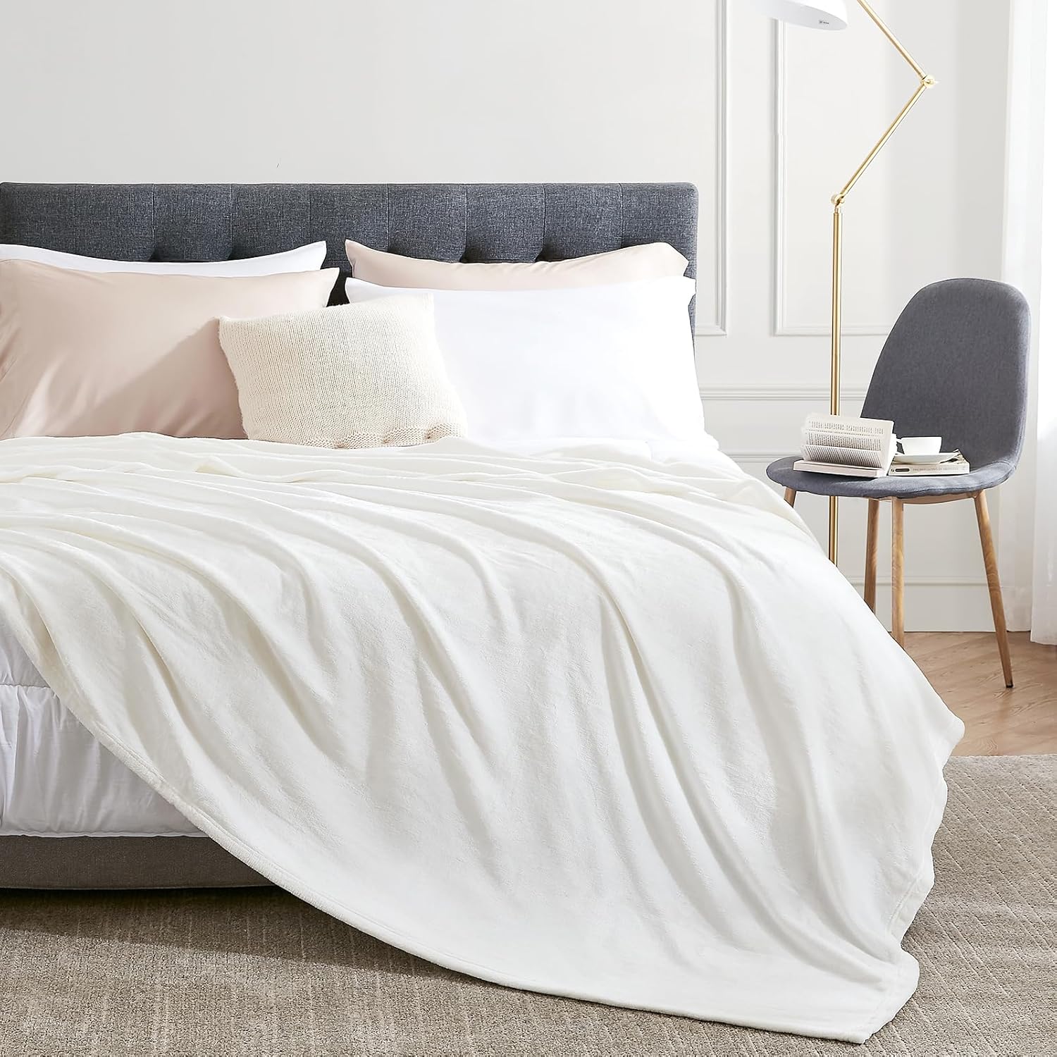 YSTYLE Soft Flannel Fleece Twin Blanket Plush Throw 160 x 200 CM