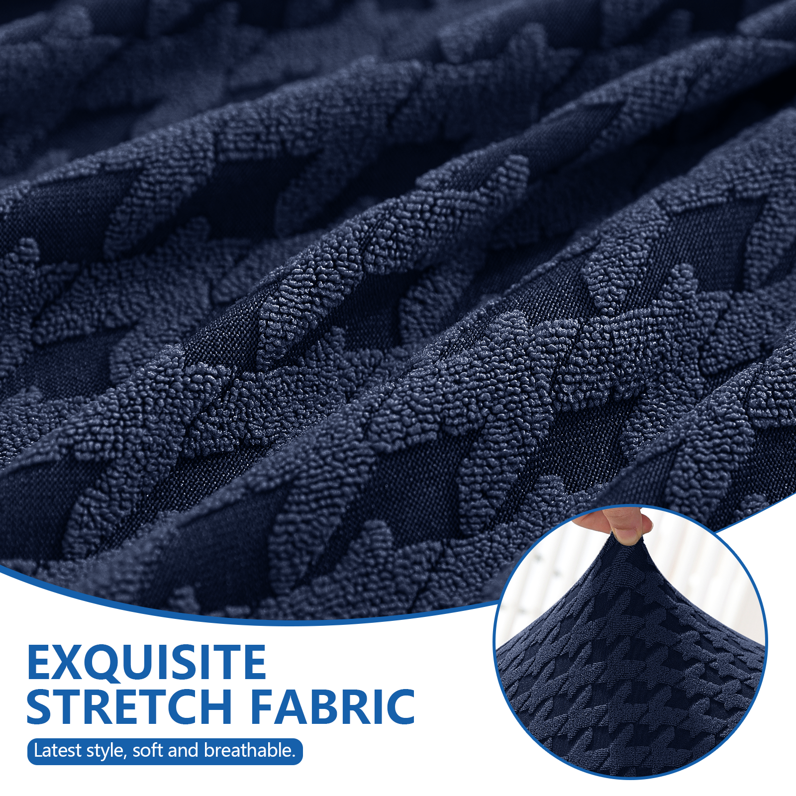 Ystyle 3-Seat Elastic Universal Sofa Seat Cushion Covers, Non-Slip Washable & Super Soft Slipcovers