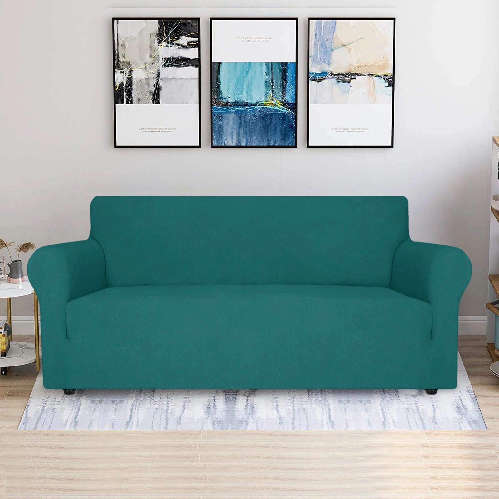 ESTILO 3 Asiento Sofá Capa - Elástica, Antideslizante, Amigable con Mascotas, Lavable, Invernal - Patrón Entrelazado