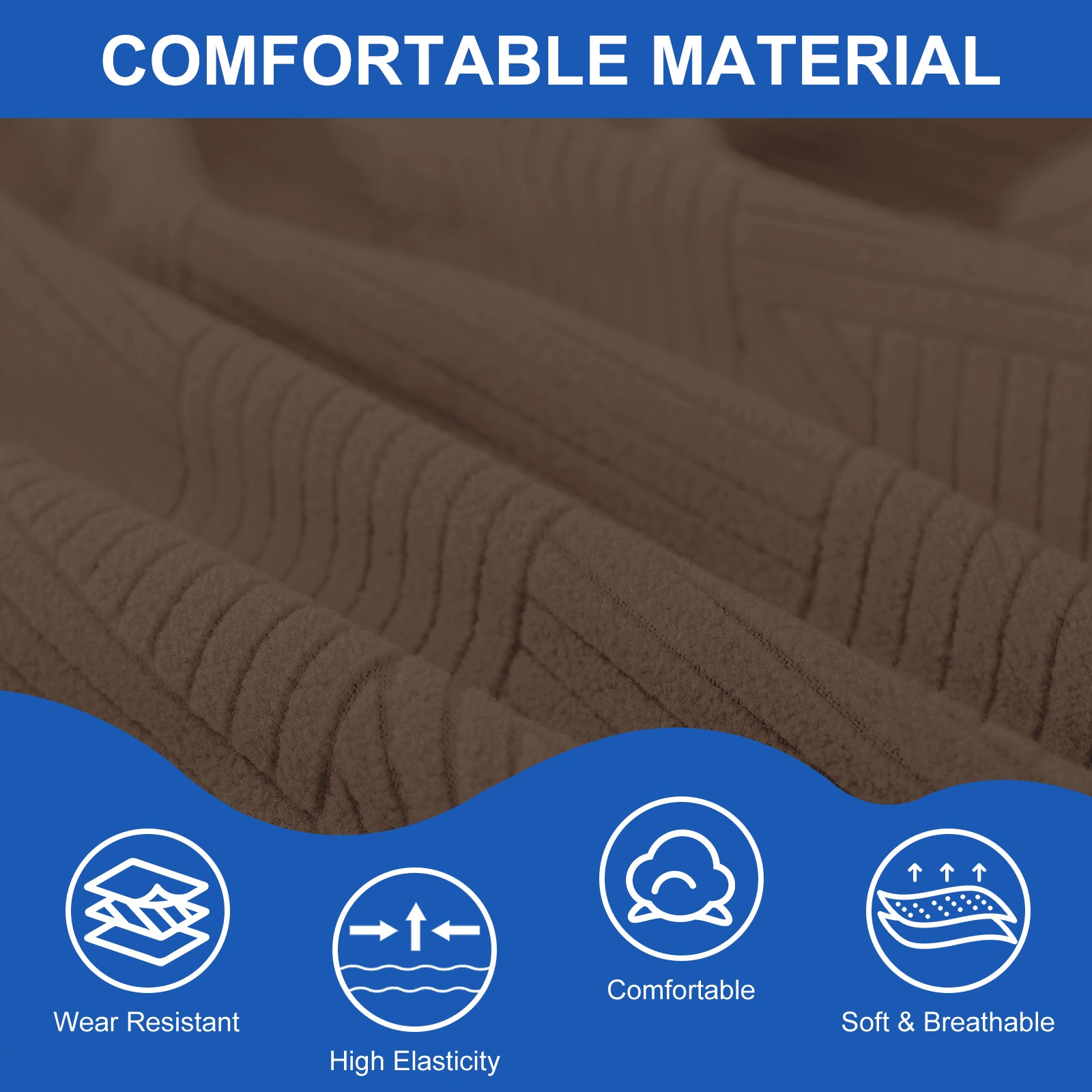 Ystyle 150cm Bed Headboard Cover, Elasticized Double/Single Bed Headboard Cover, Washable Double Bed Headboard Slipcover, Universal Dust-Proof Headboard Cover